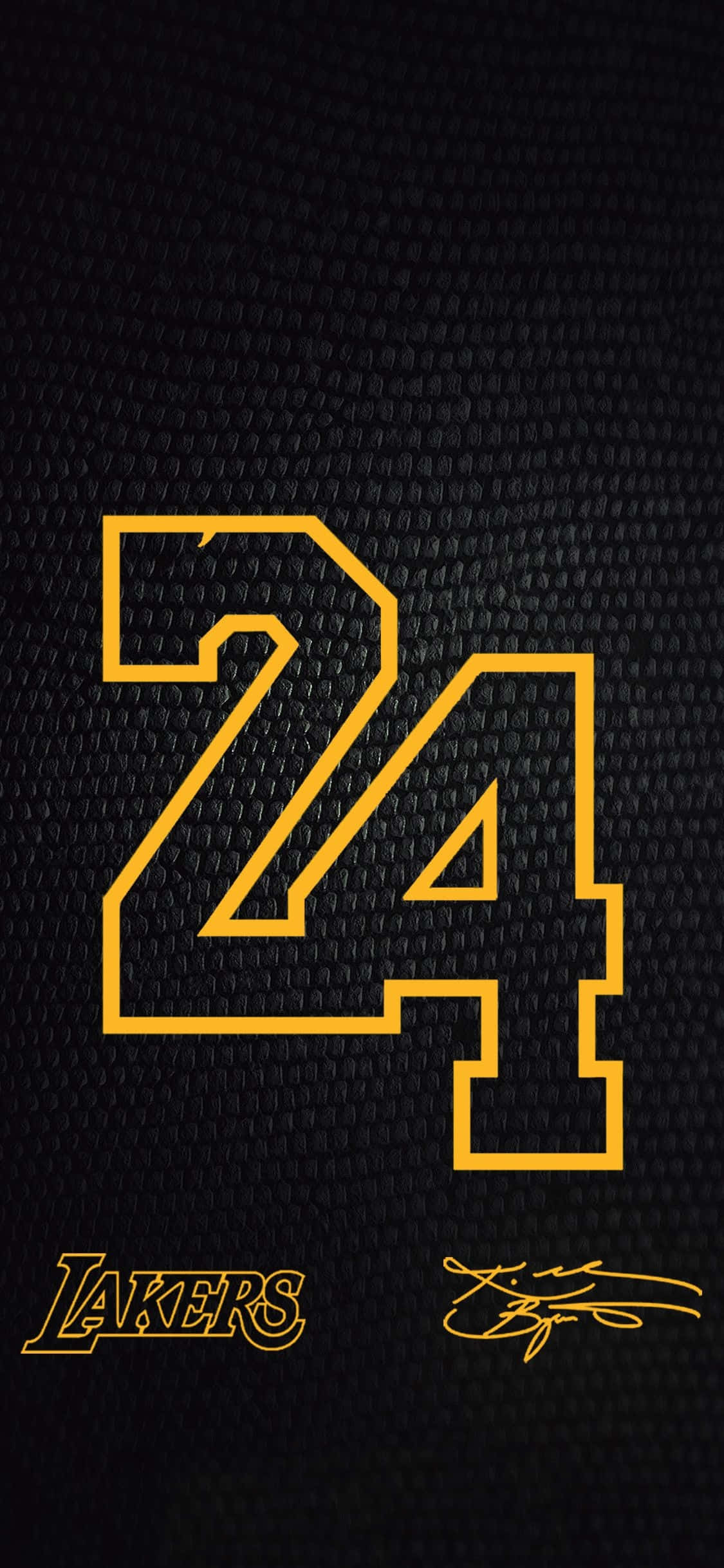 Logo-ul 24 al lui Kobe Bryant Fundal