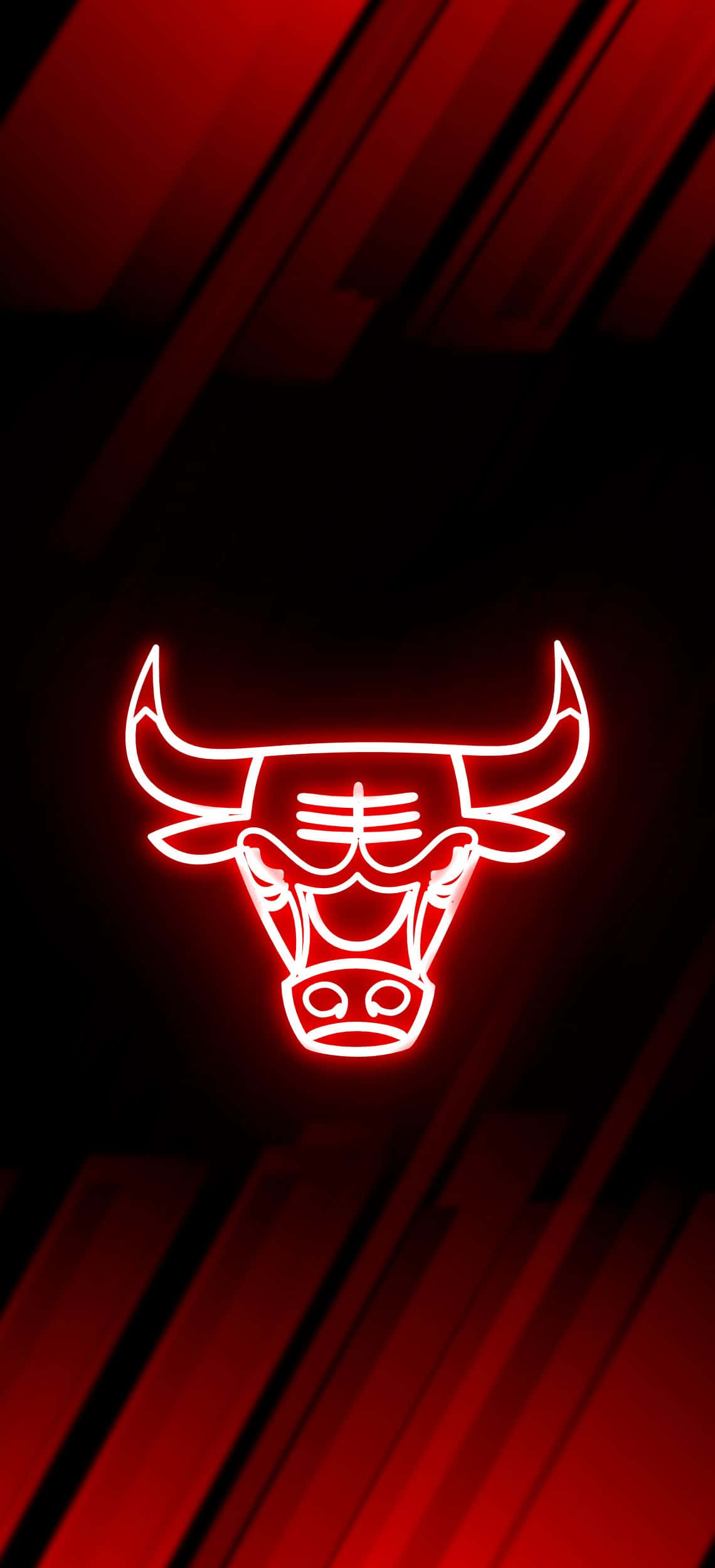logo-ul Chicago Bulls pe un fundal roșu Fundal
