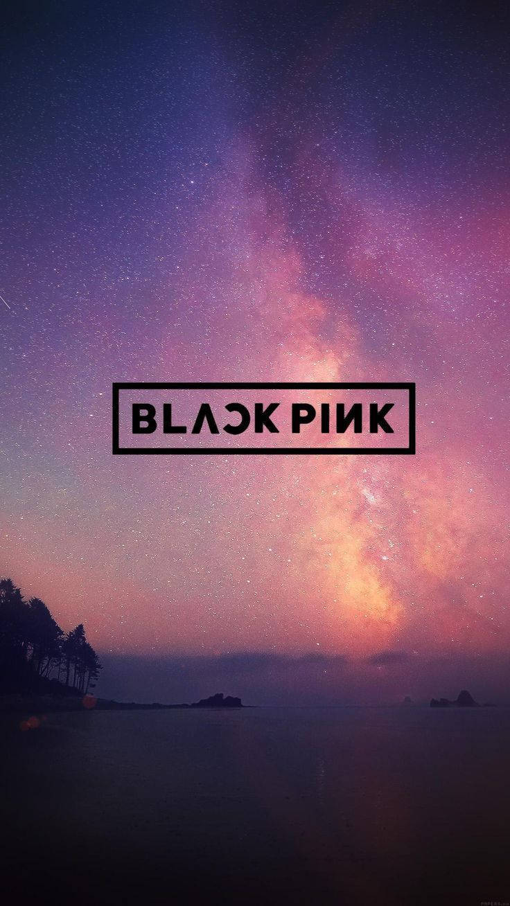 Logo-ul futurist al senzației pop coreene Blackpink Fundal