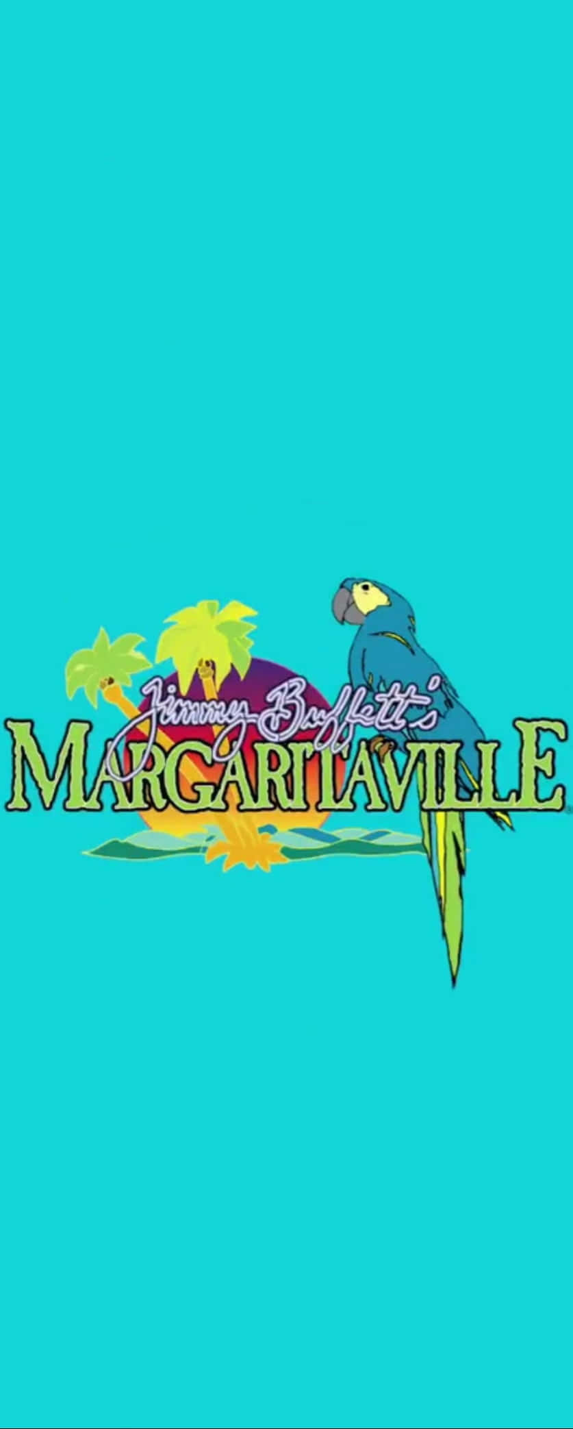 Logo-ul iconic Margaritaville al lui Jimmy Buffett Fundal