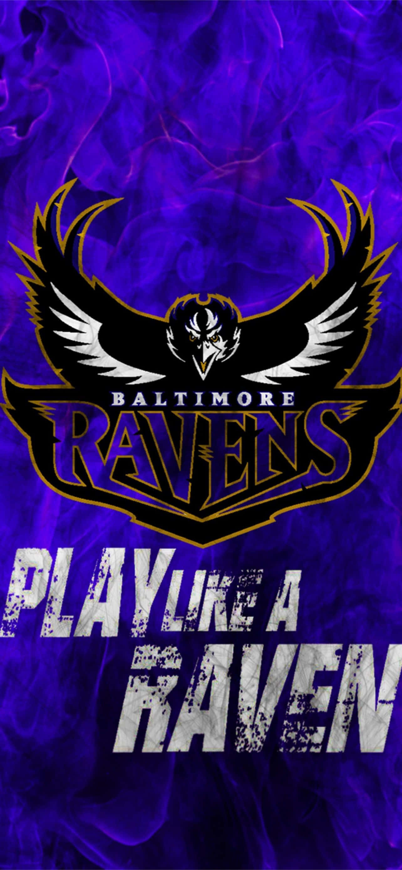 Logo-ul oficial al Baltimore Ravens, reprezentând o bogată istorie și tradiție de măreție în fotbal Fundal