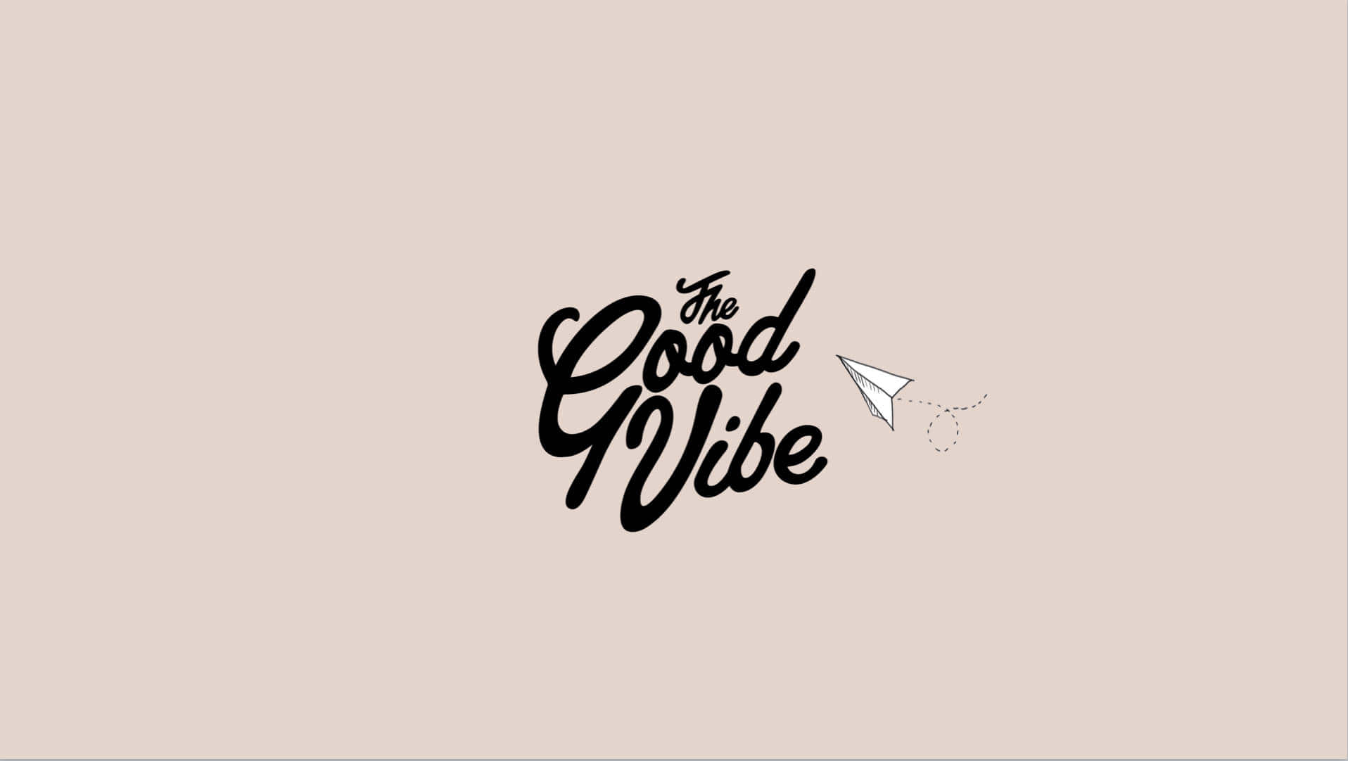 Logo-ul The Good Vibe Fundal