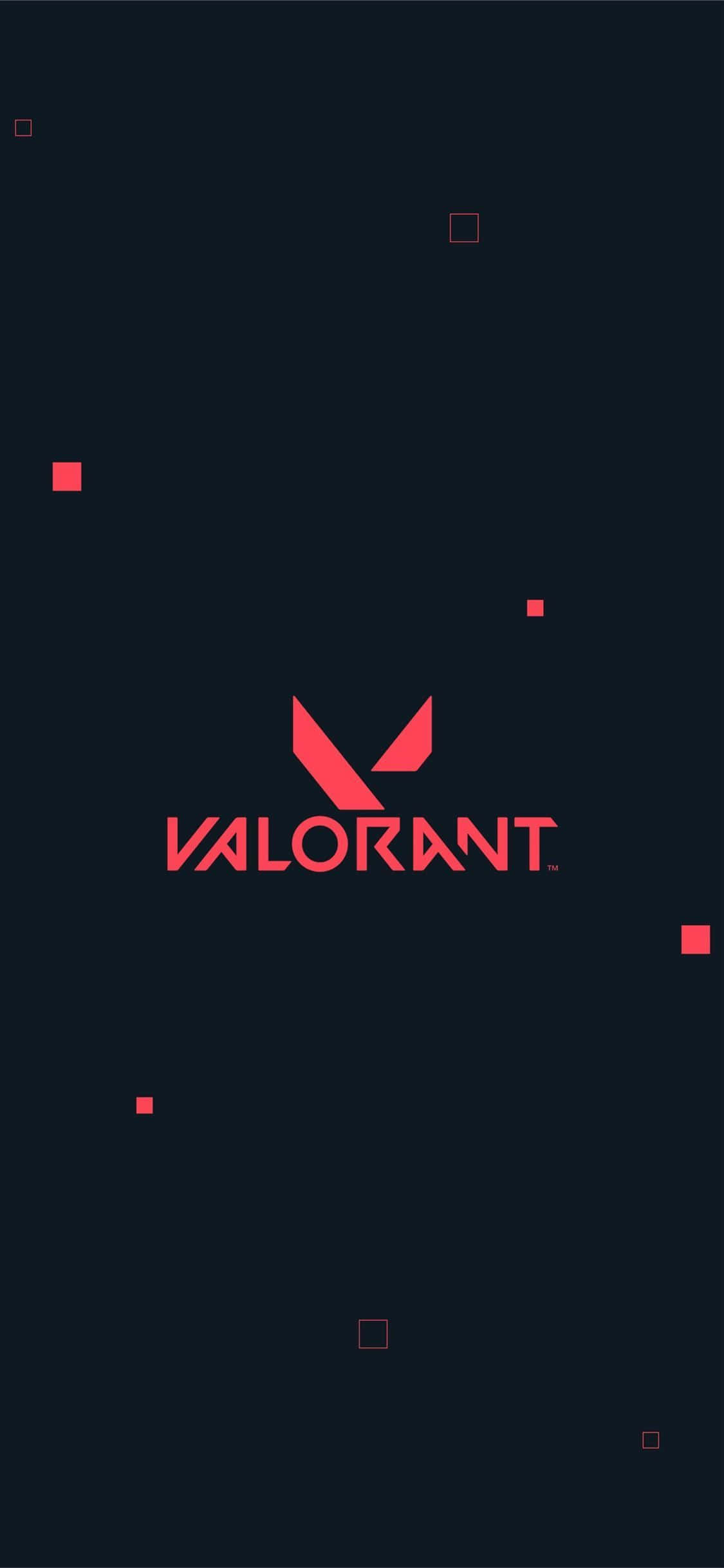 logo-ul Valorant pe un fundal negru Fundal