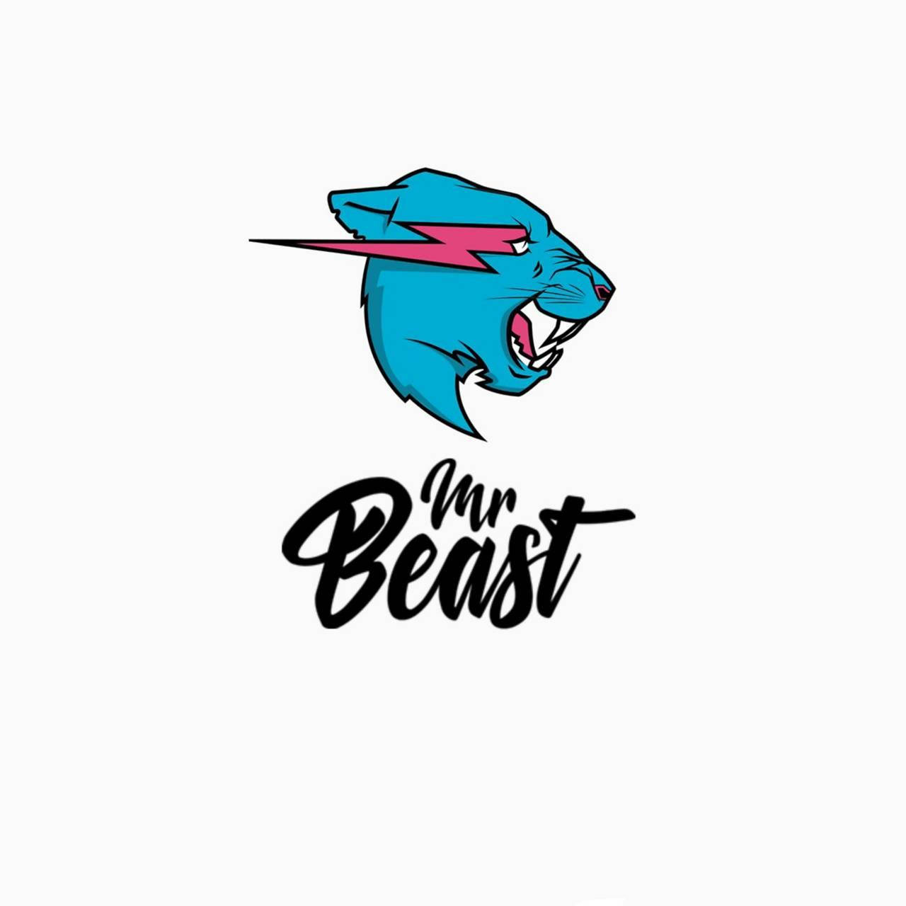 Logo vibrant Mr Beast și denumirea mărcii Fundal