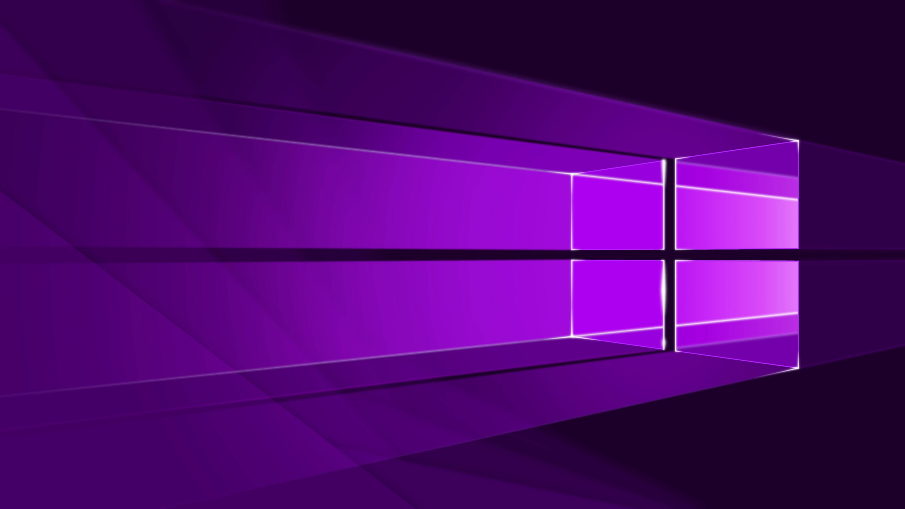 Logo Windows Neon Violet Întunecat Fundal
