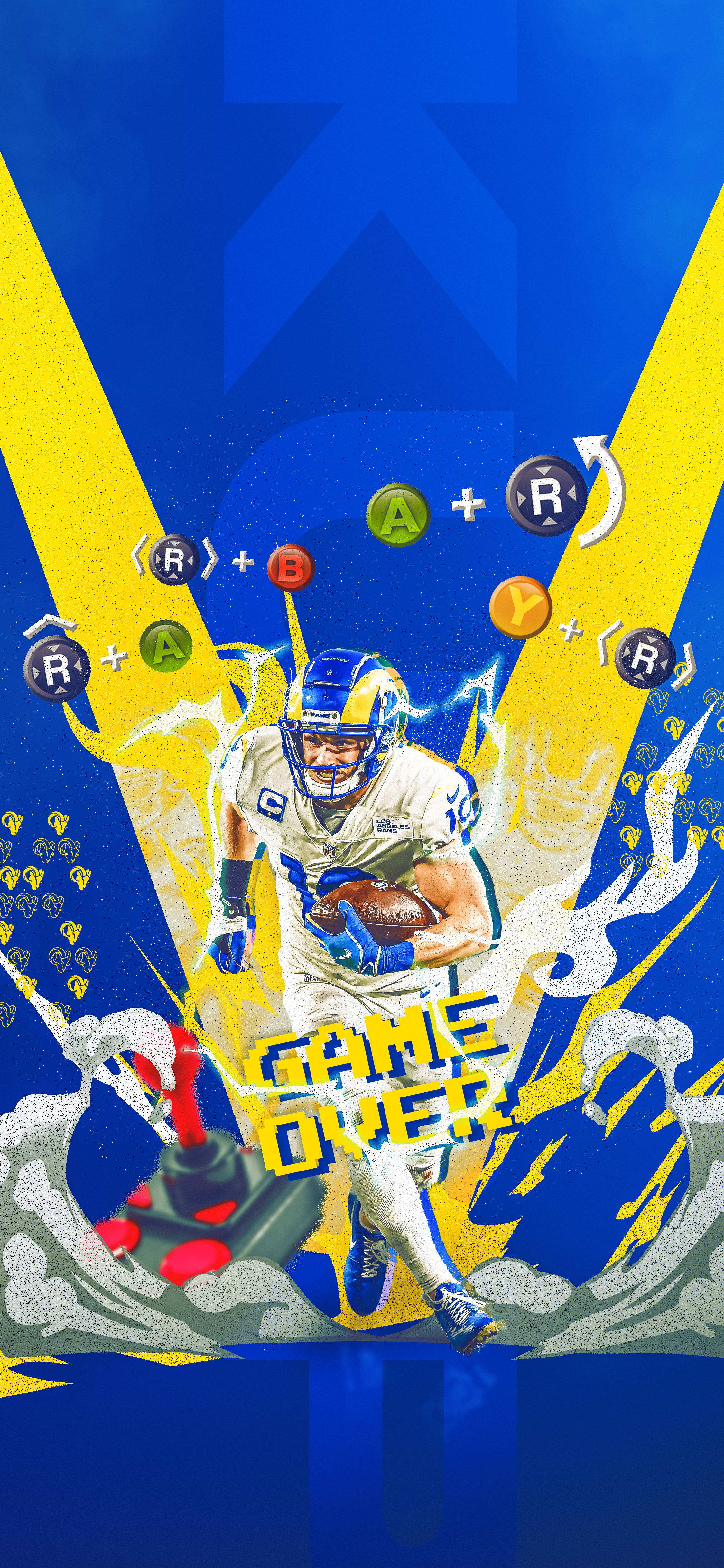 Los Angeles Rams Sfârșit Joc Fundal