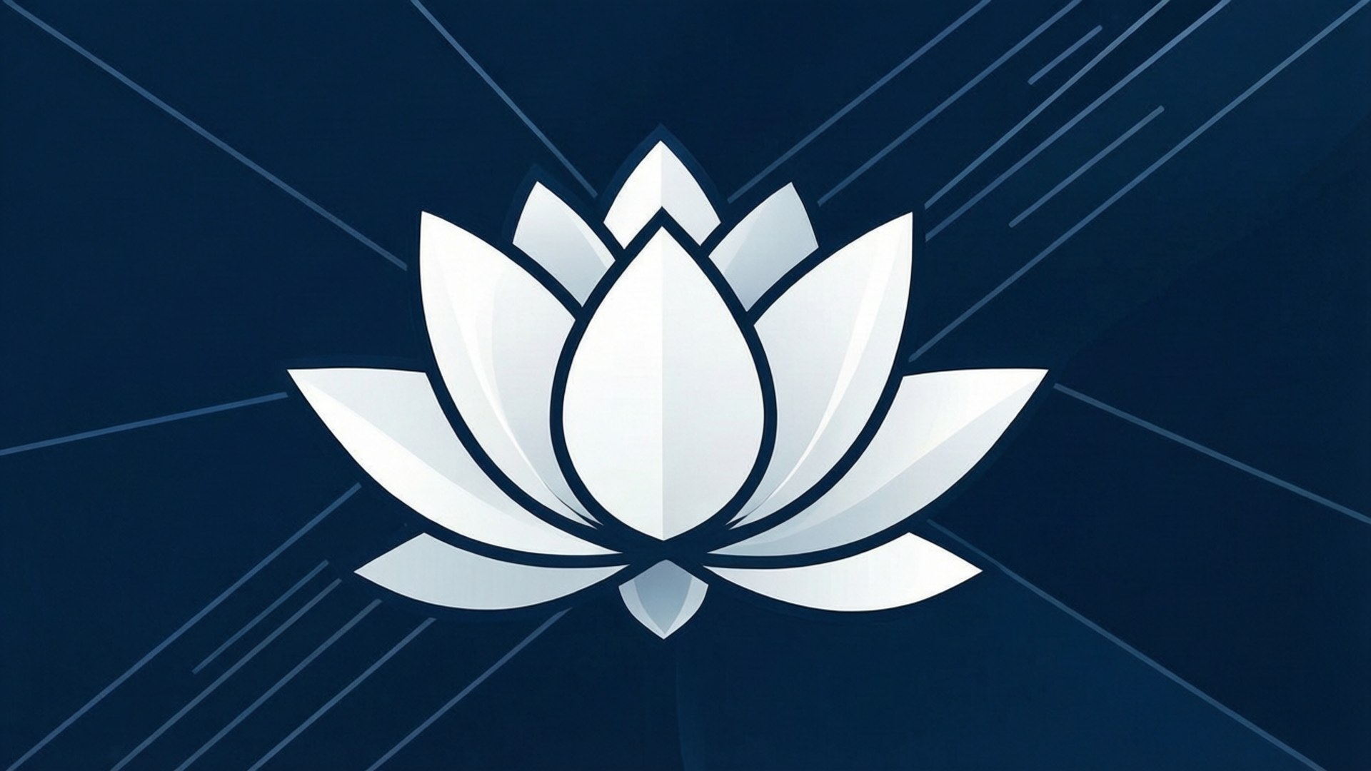 Lotus Alb Minimalist Fundal