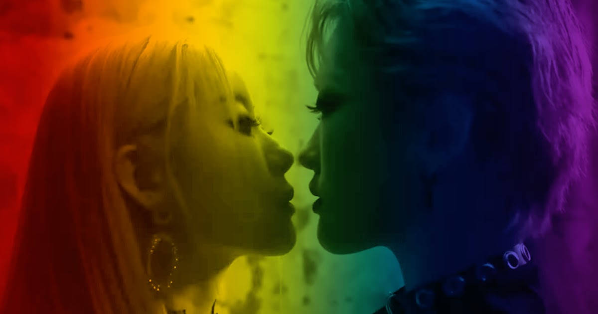 Love Is Love Cuplu Lesbian Fundal