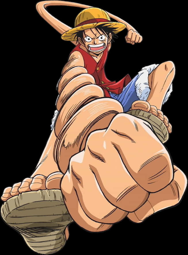 Luffy Atacul Gum Gum Fundal