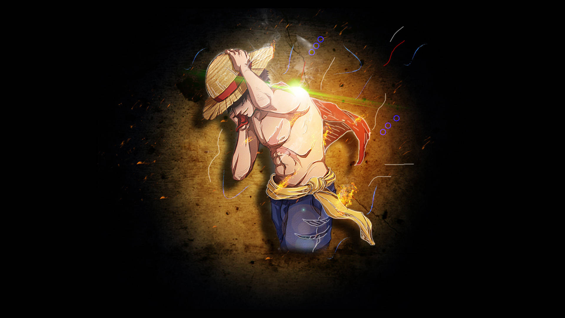 Luffy Din Anime-ul One Piece Fundal