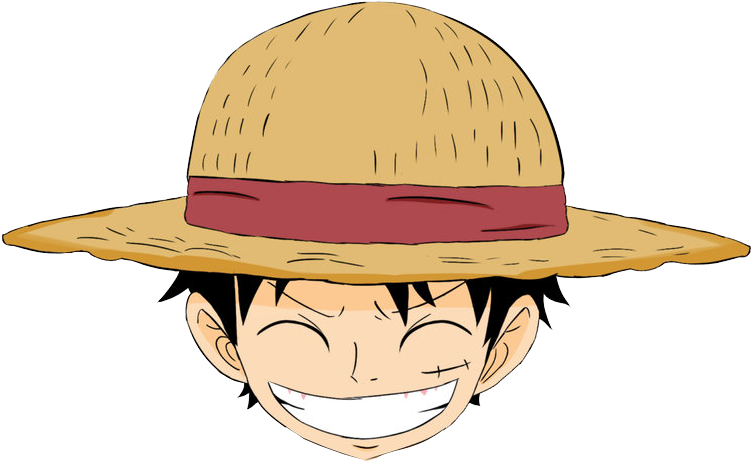 Luffy din One Piece cu expresie fericită Fundal