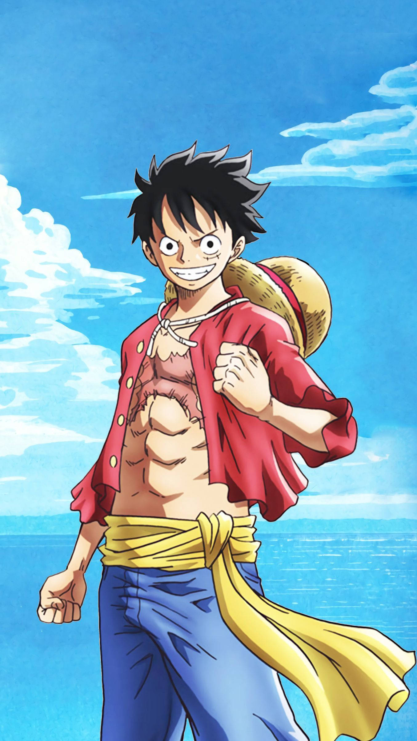 Luffy din One Piece pentru iPhone Fundal