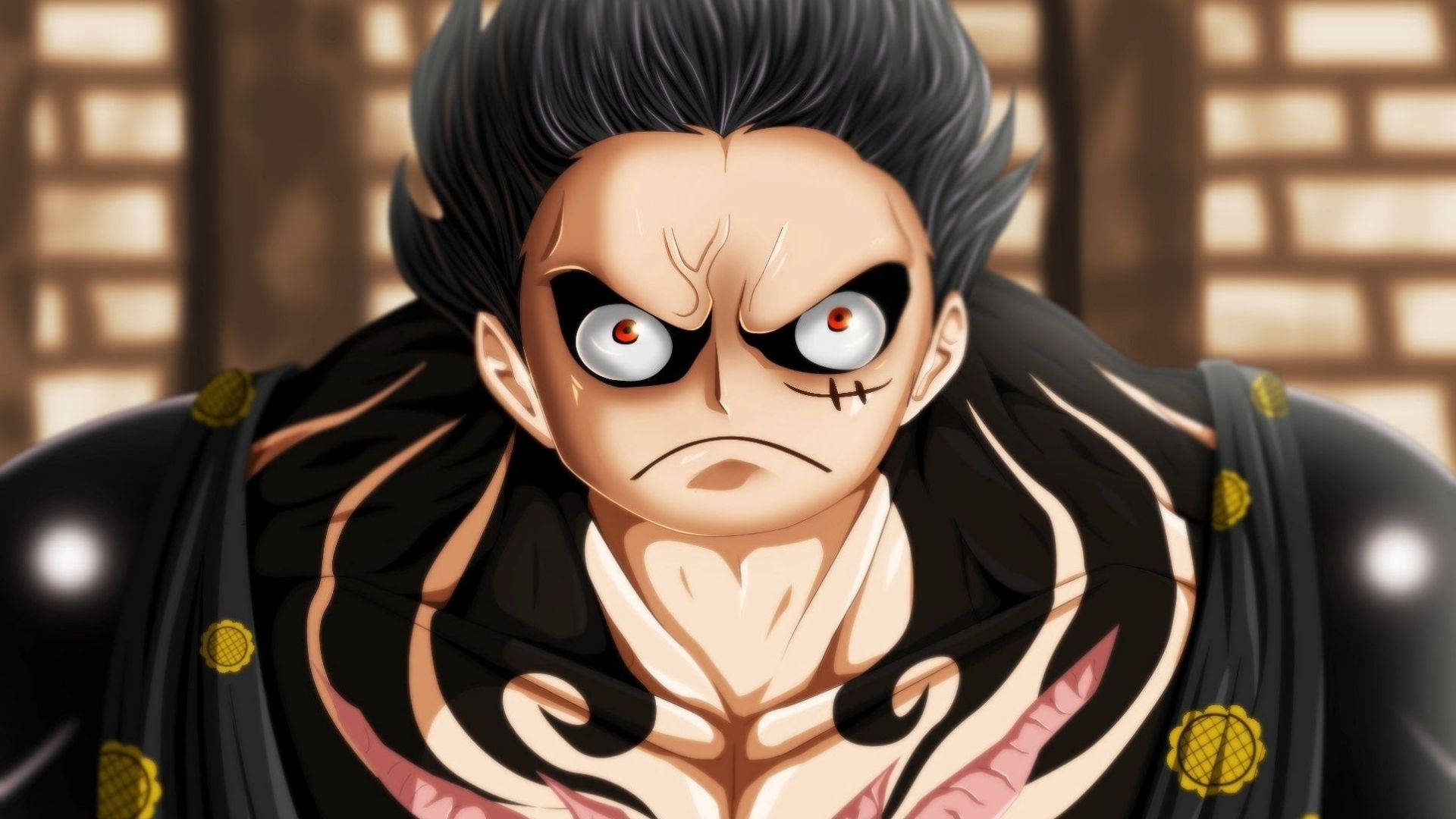 Luffy Gear 4 portret facial Fundal