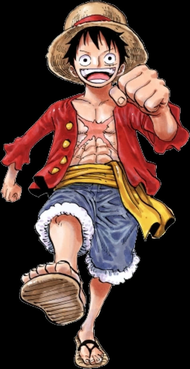 Luffy, personajul anime One Piece Fundal