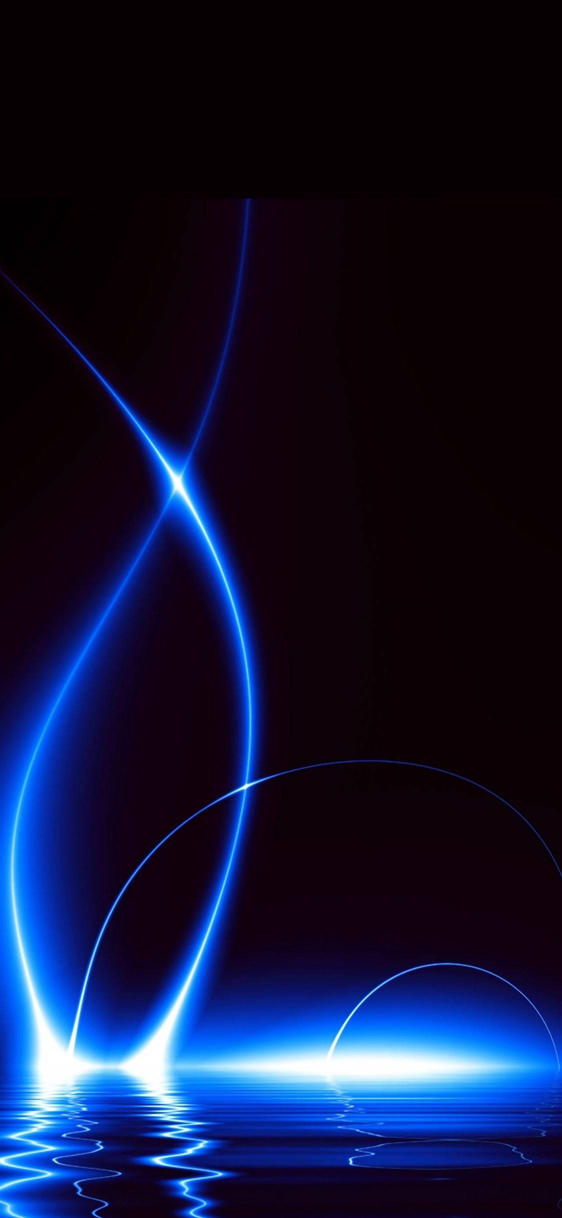 Lumină albastră iPhone întunecat Fundal