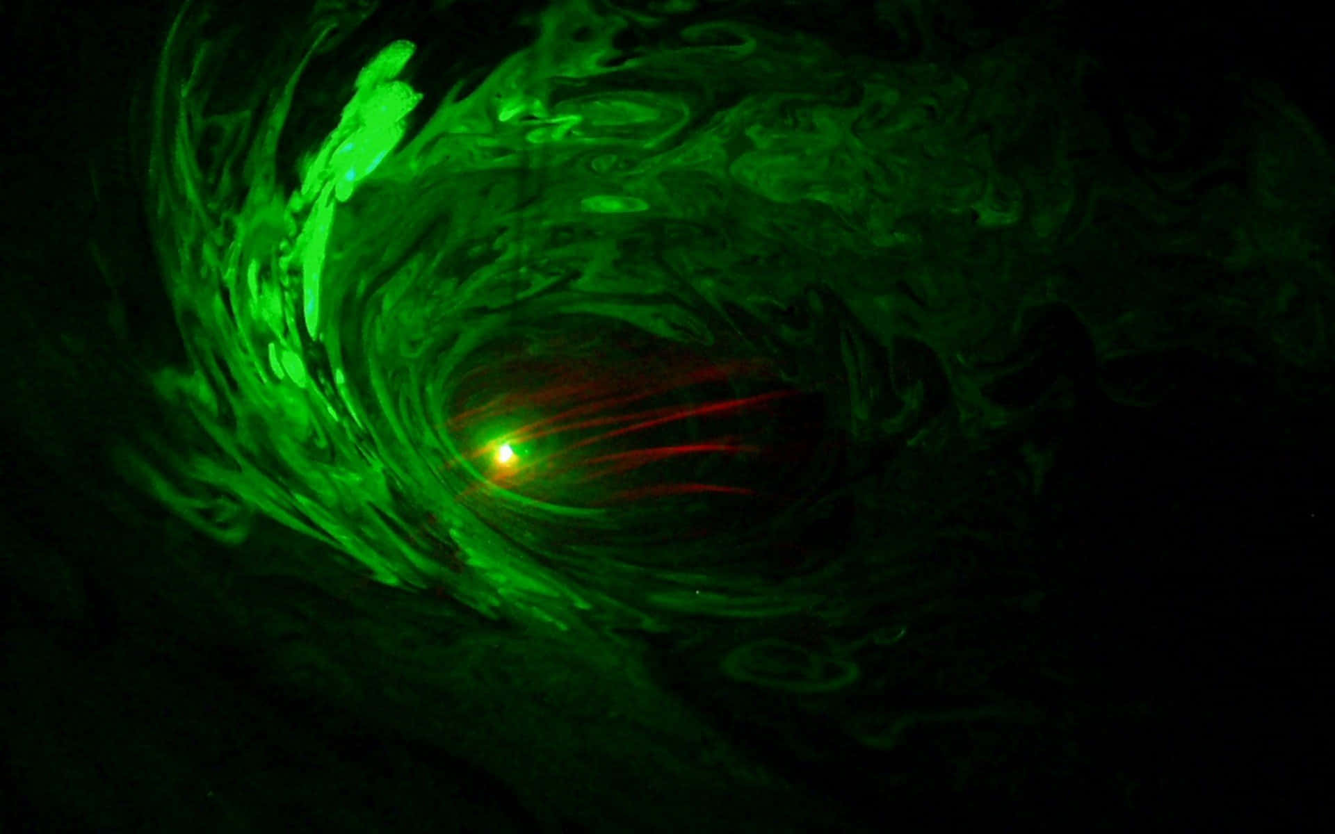 Lumină LED verde în tunel Fundal