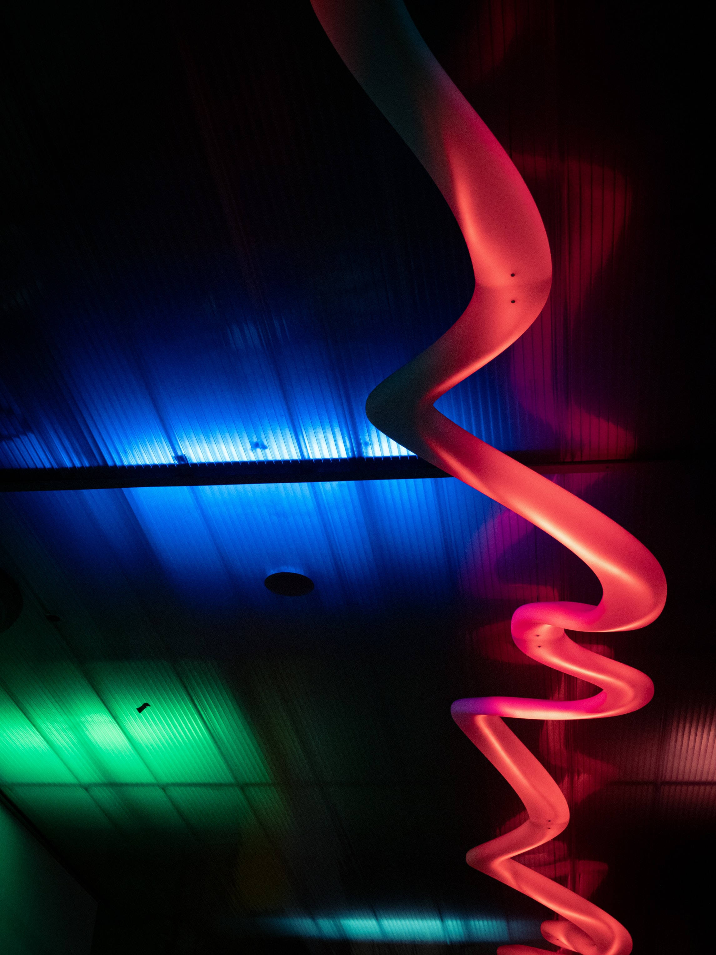 Lumină Neon Aprinsă Fundal