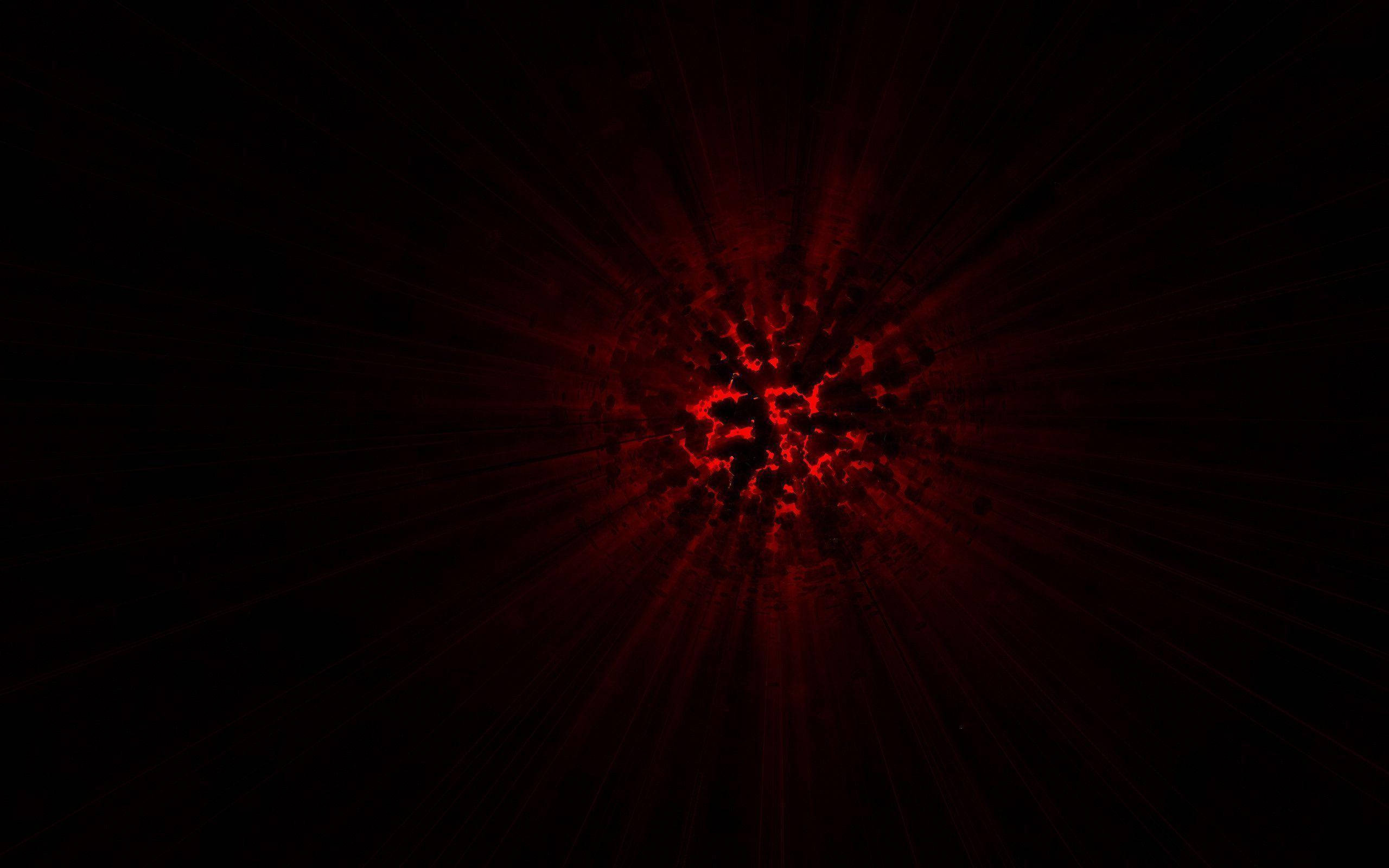 Lumină roșie aprinsă pe negru rece Fundal