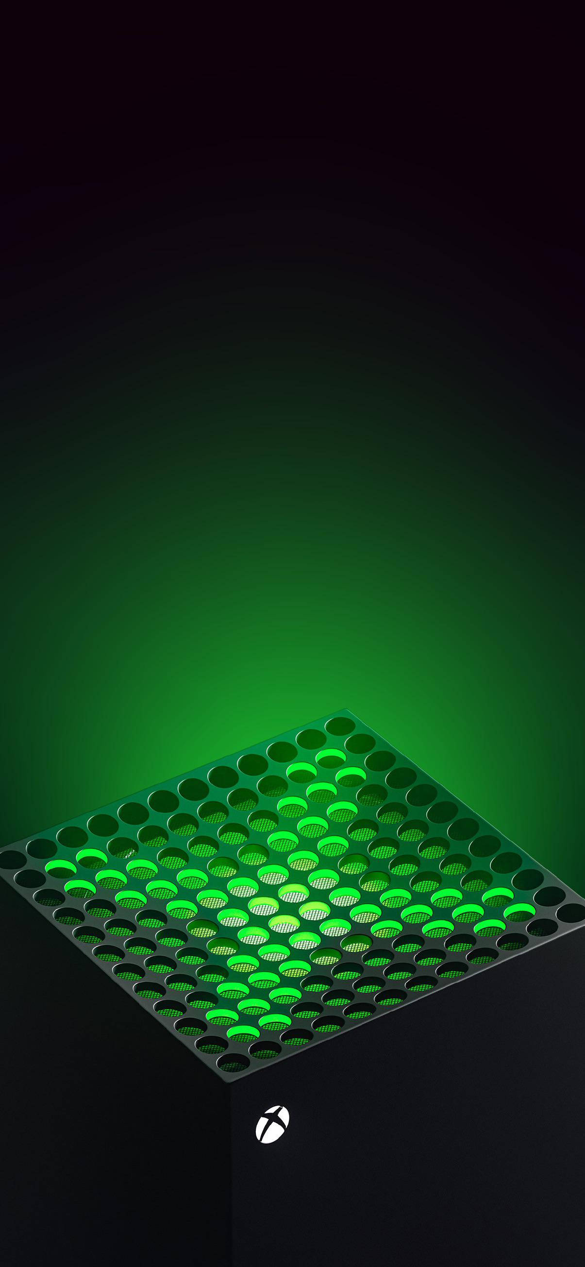 Lumină verde Xbox Series X Fundal
