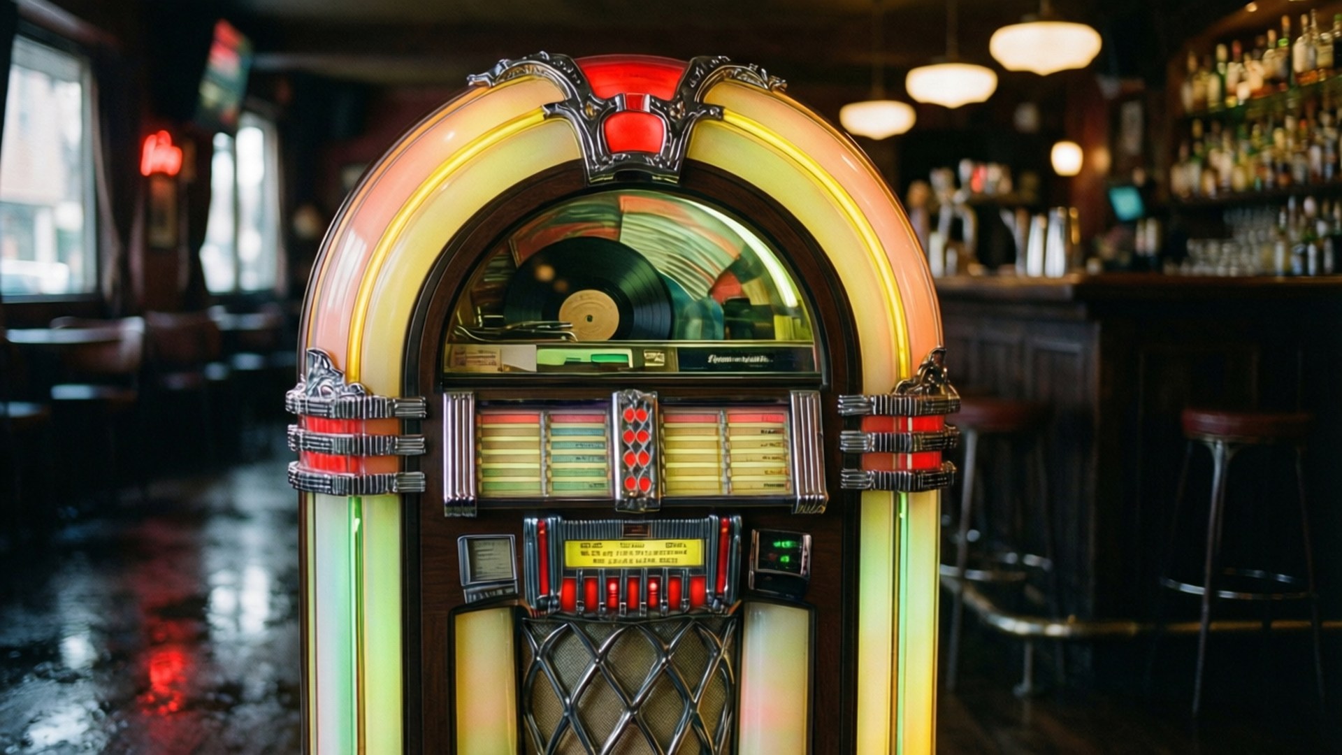 Lumini de Jukebox Fundal
