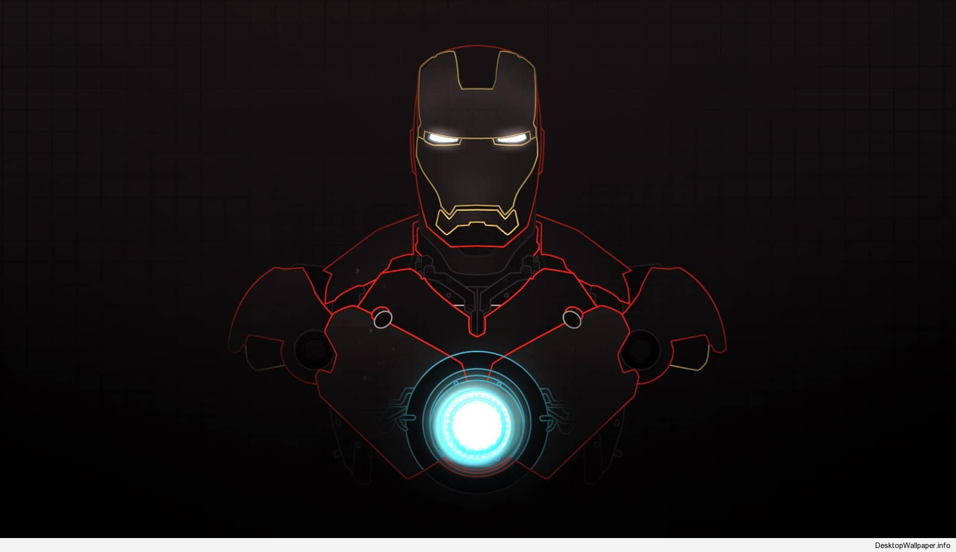 fundal lumini neon Iron Man