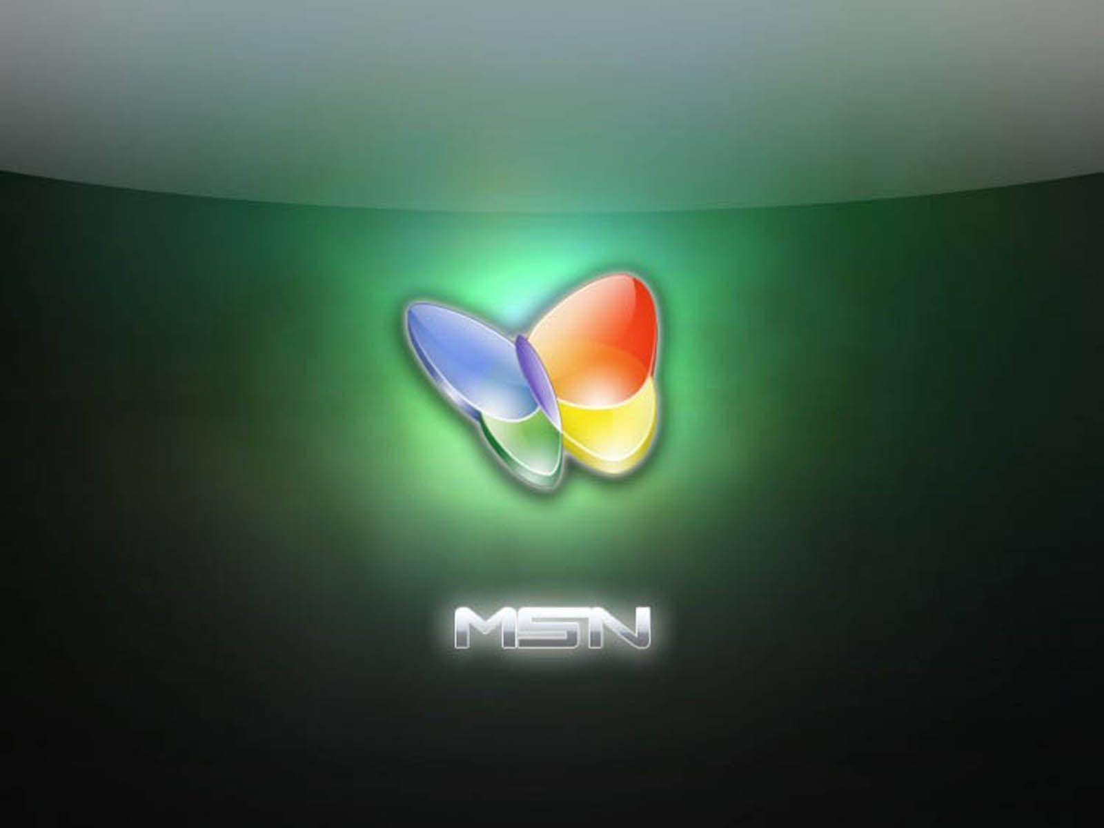 Lumini neon verzi MSN Fundal