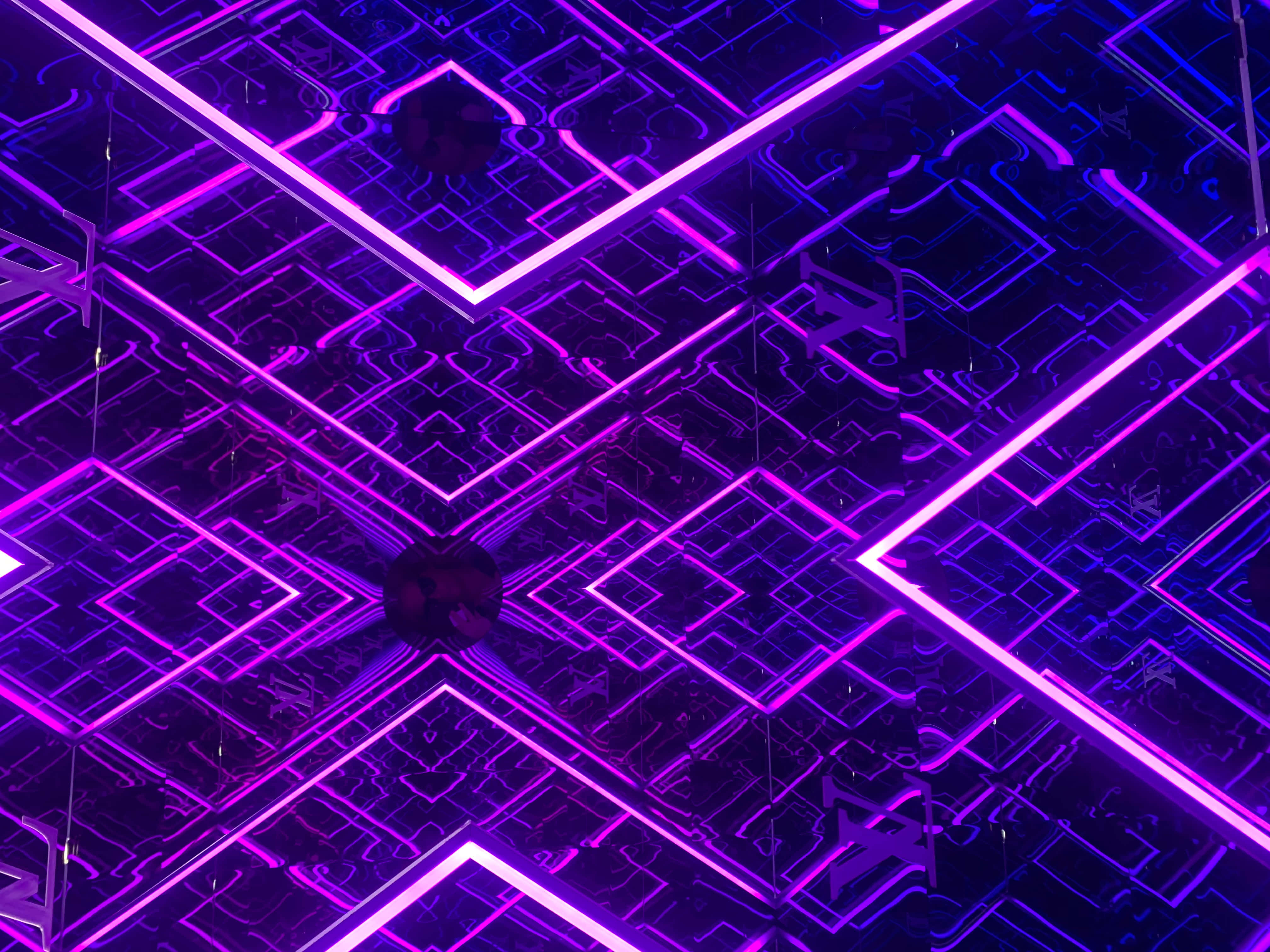 Luminile Neon Mov Superbe Fundal
