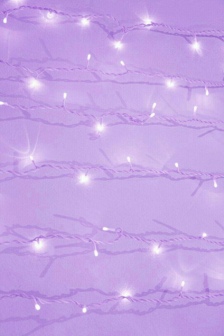 Luminițe Pastel Mov Tumblr Fundal