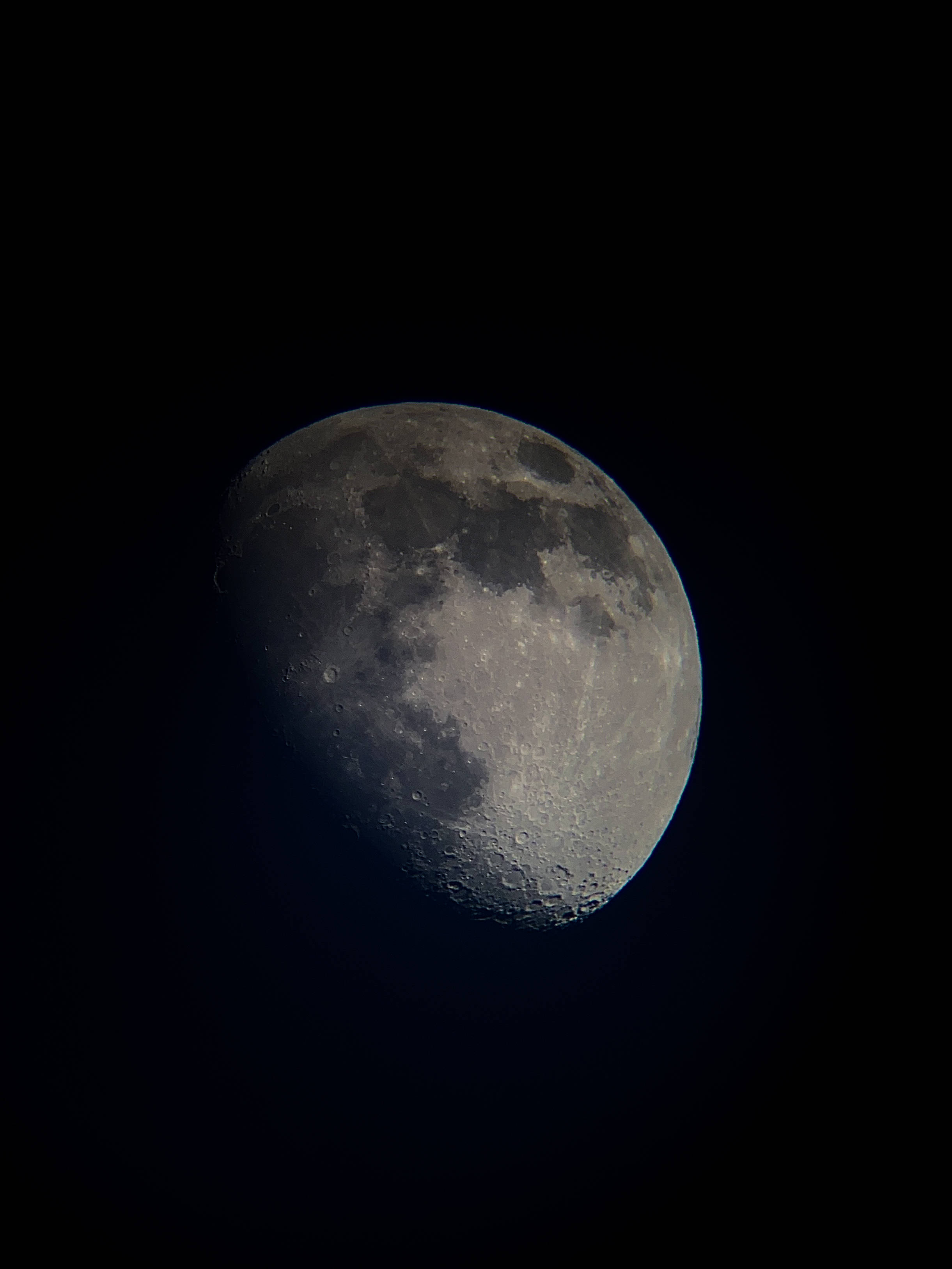 Lună cu cratere spațiu iPhone Fundal