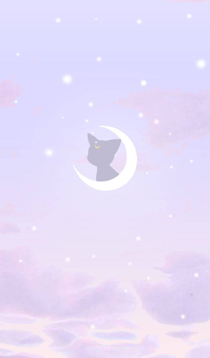 Luna cu Semilună Sailor Moon iPhone Fundal
