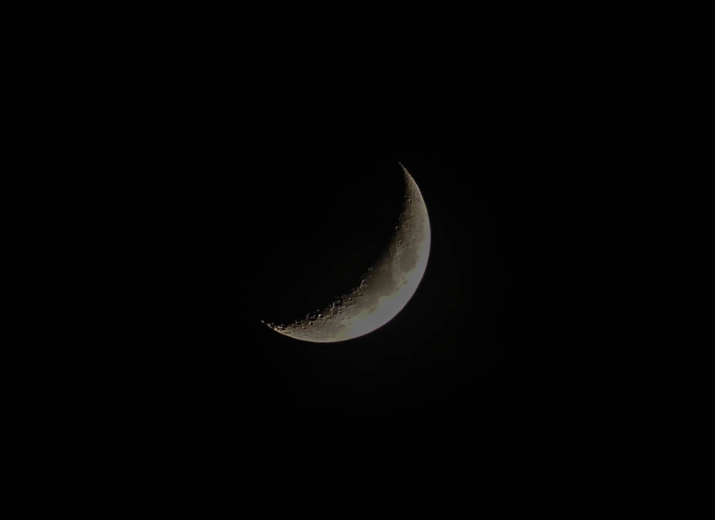 Lună în Noapte Neagră Întunecată Fundal