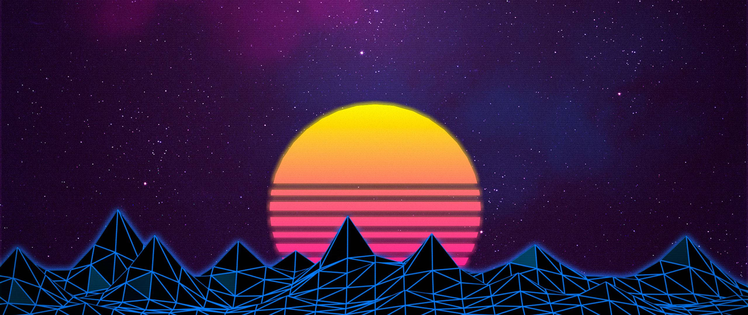 Lună retro majestuosă iluminată de linii de lumină Fundal