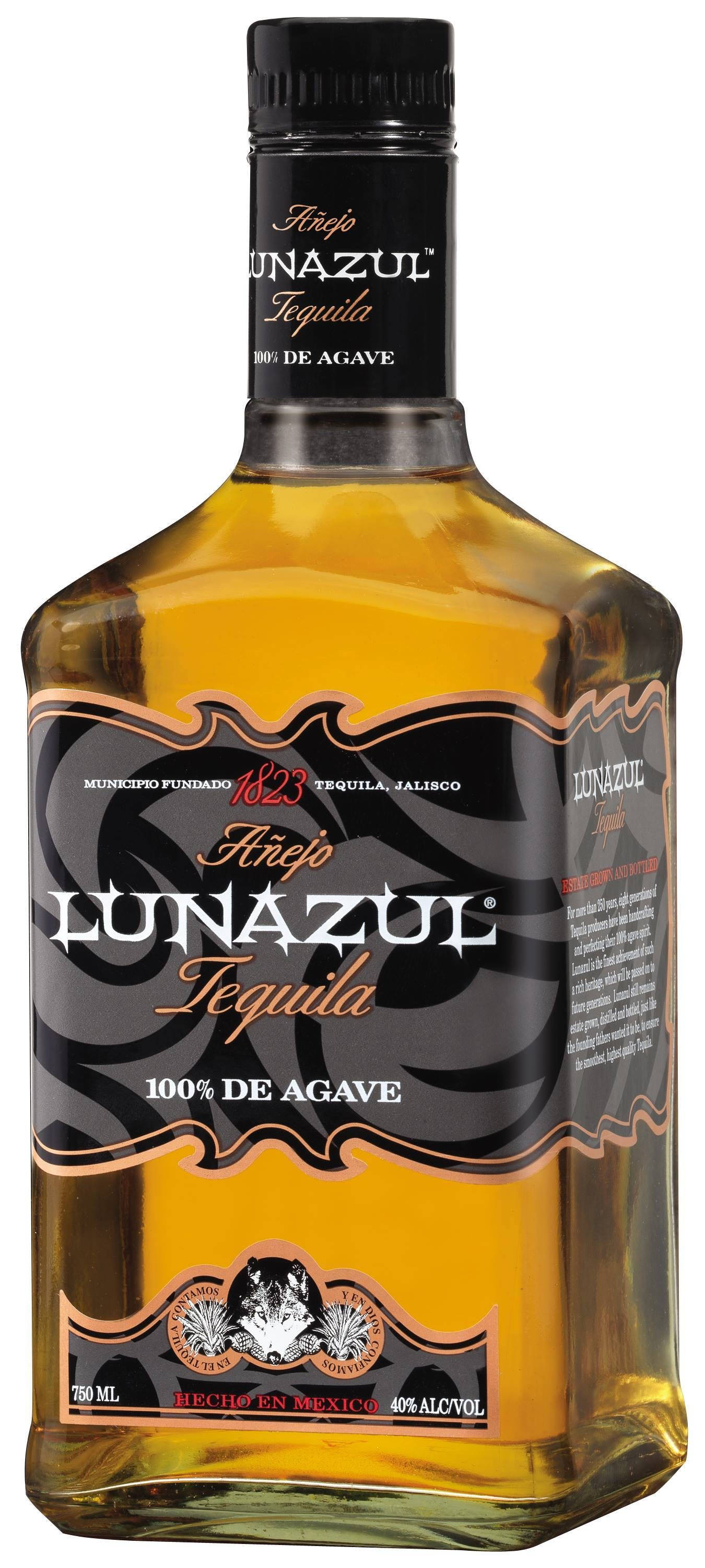 Lunazul Anejo 100% Tequila de Agave Fundal