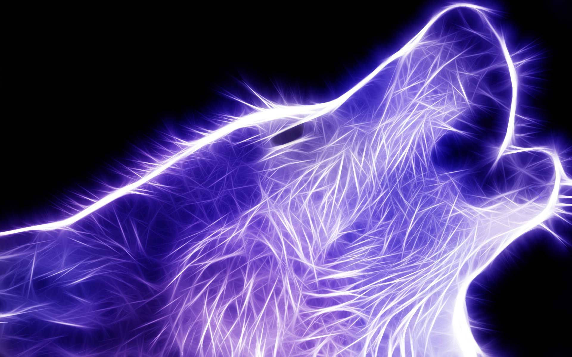Lup galactic mov neon Fundal