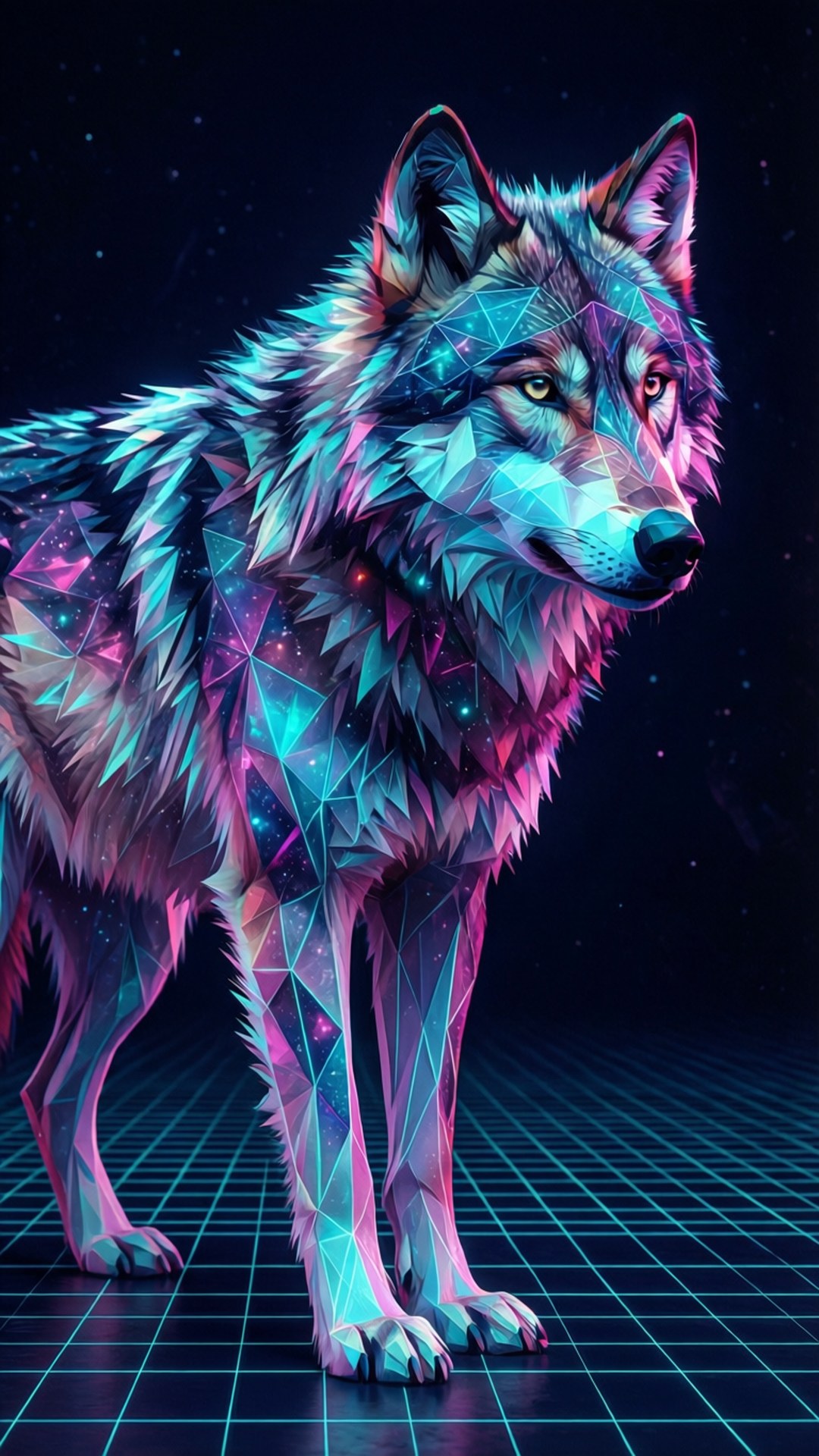 Lup Neon Geometric Fundal