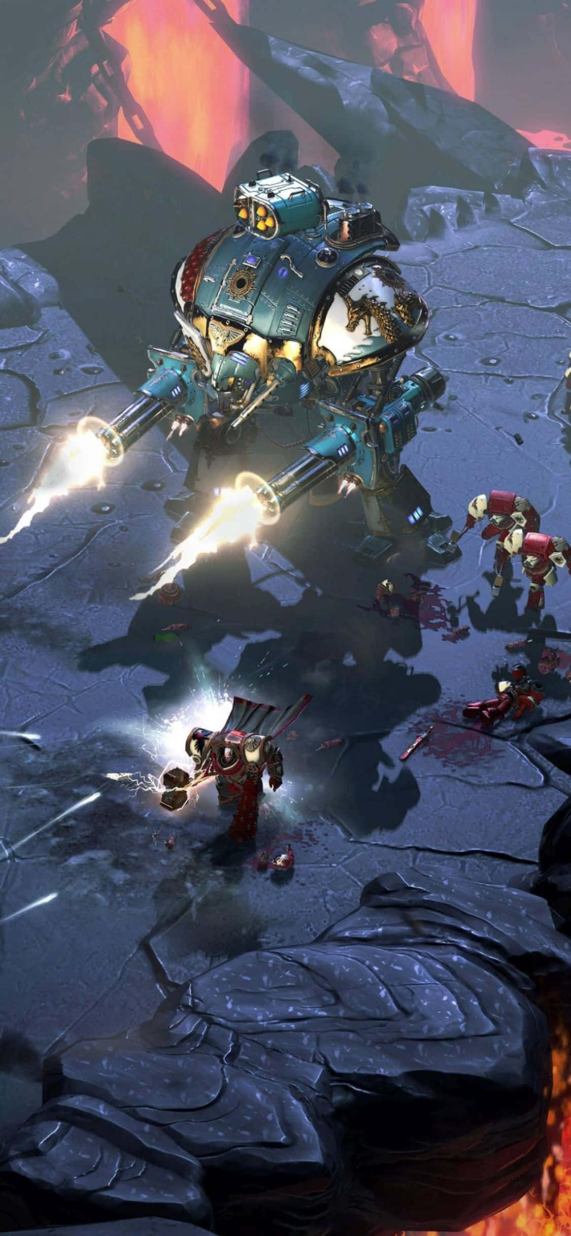 Lupește-ți drumul spre supremație cu iPhone Xs și Dawn Of War III. Fundal