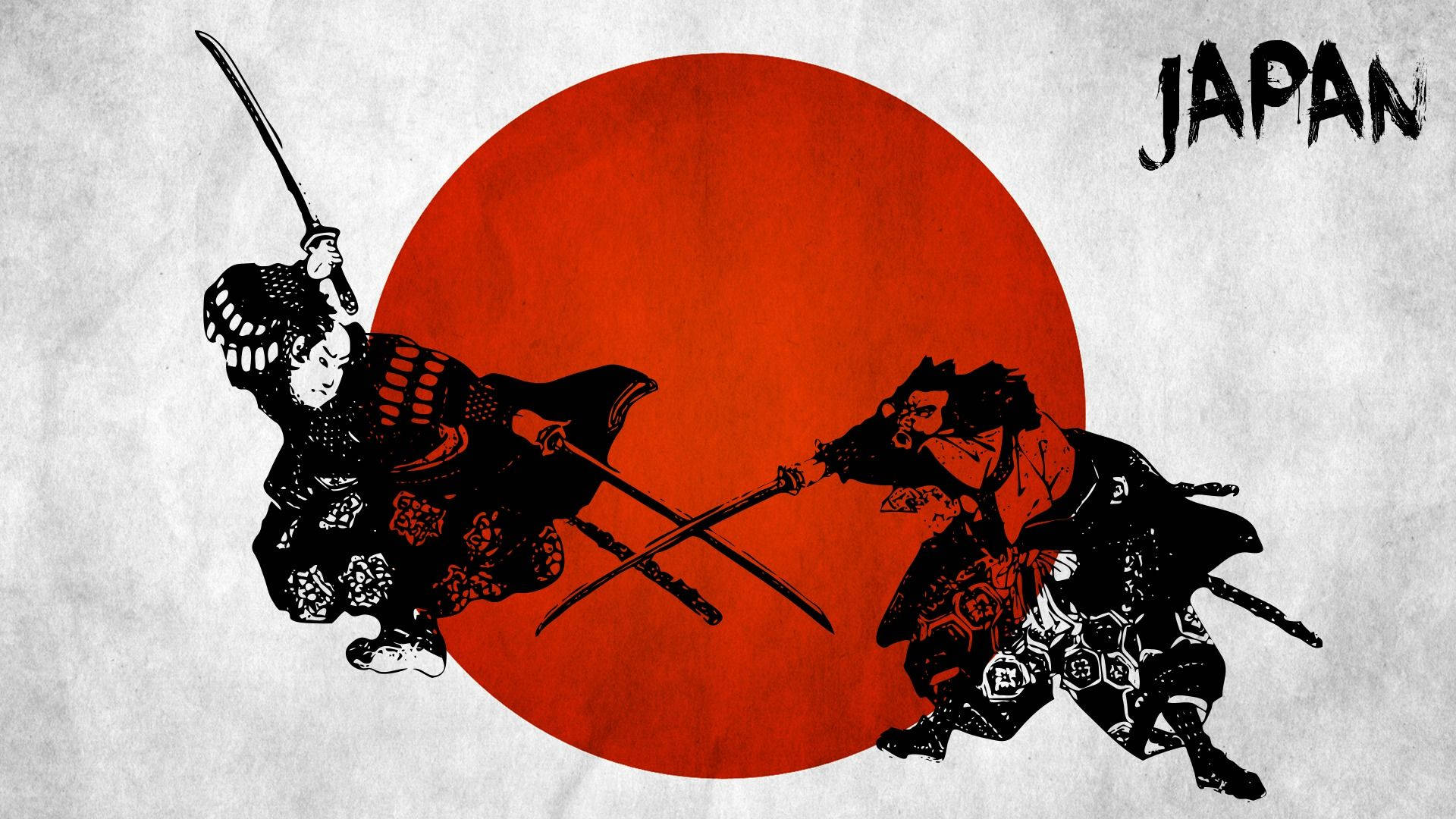 Luptă cu katana între samurai japonezi Fundal