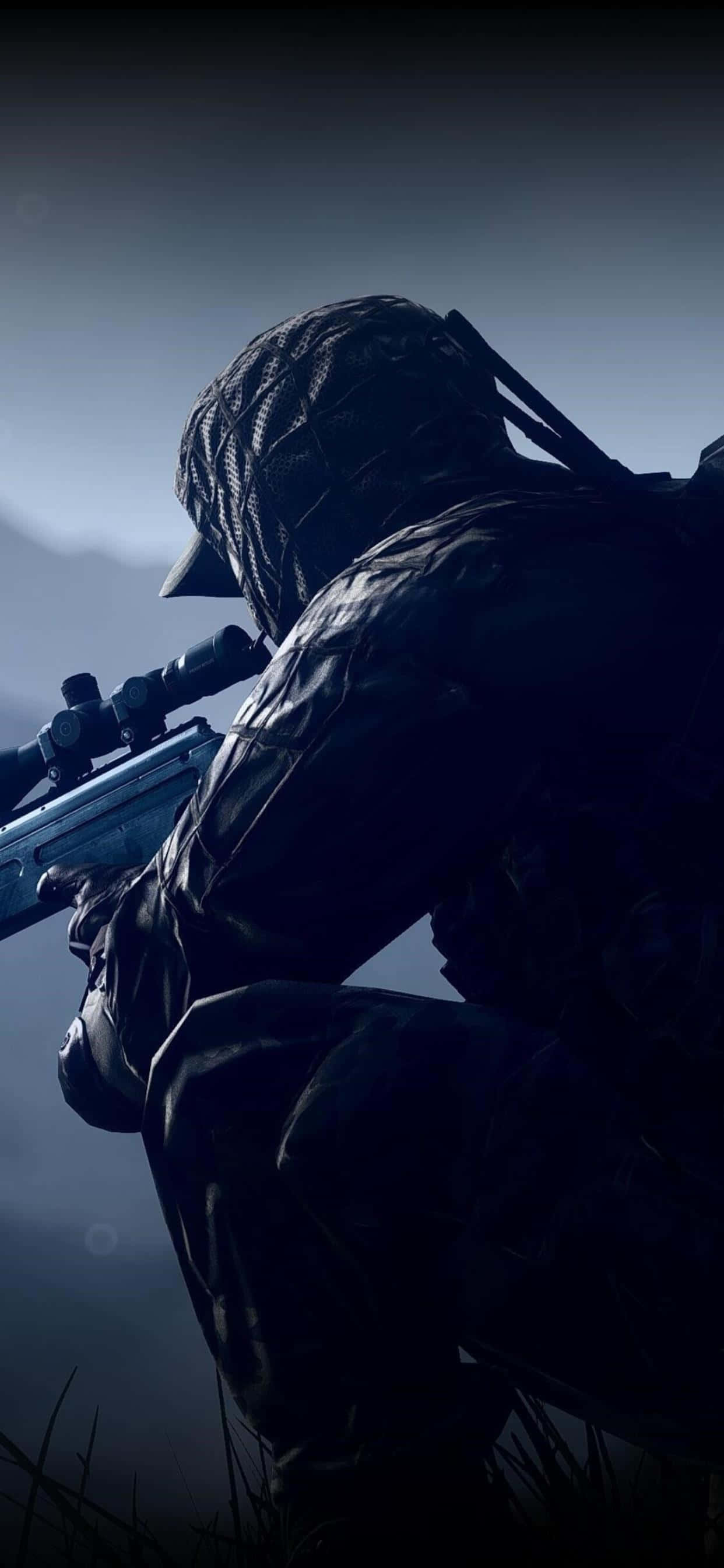 Luptă-ți adversarii cu stil cu iPhone Xs Max Battlefield 4 Fundal