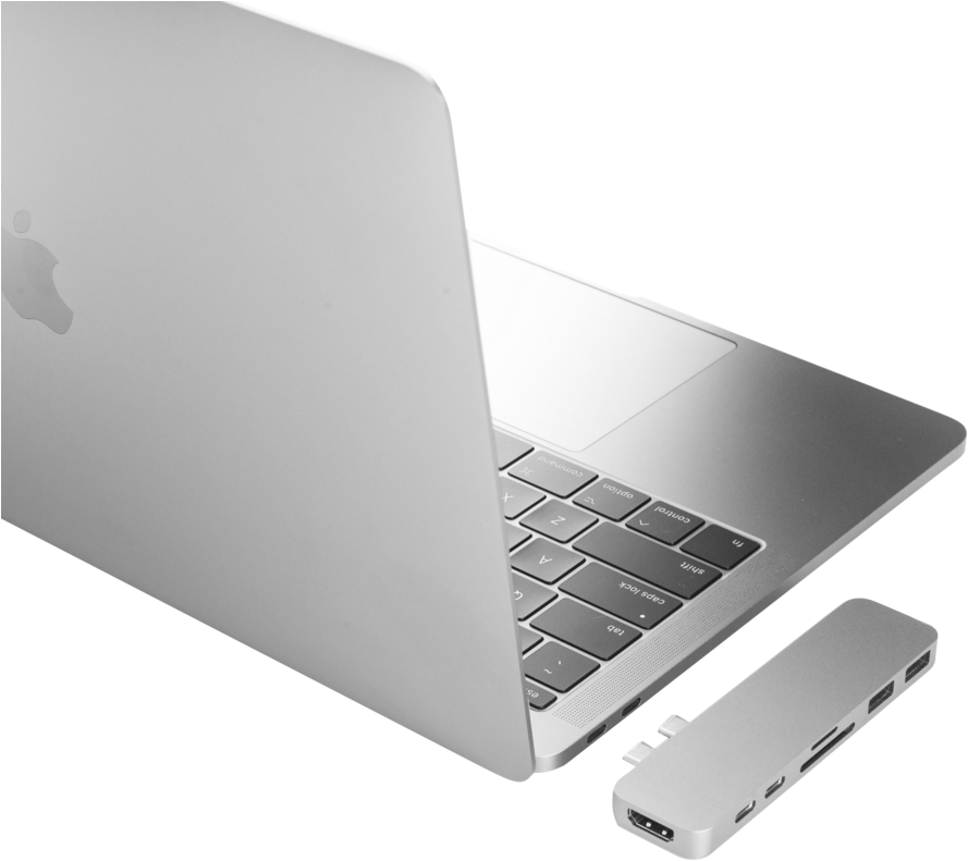 Mac Book Pro cu Hub USB-C Fundal