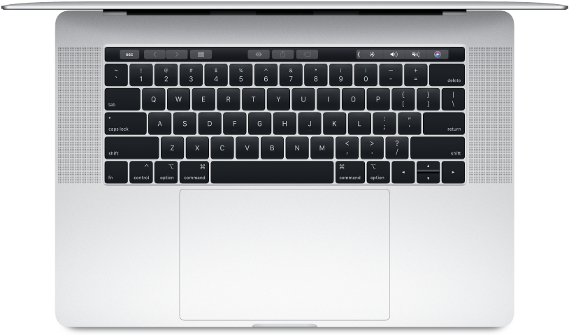 Mac Book Pro vedere de sus tastatură și trackpad Fundal