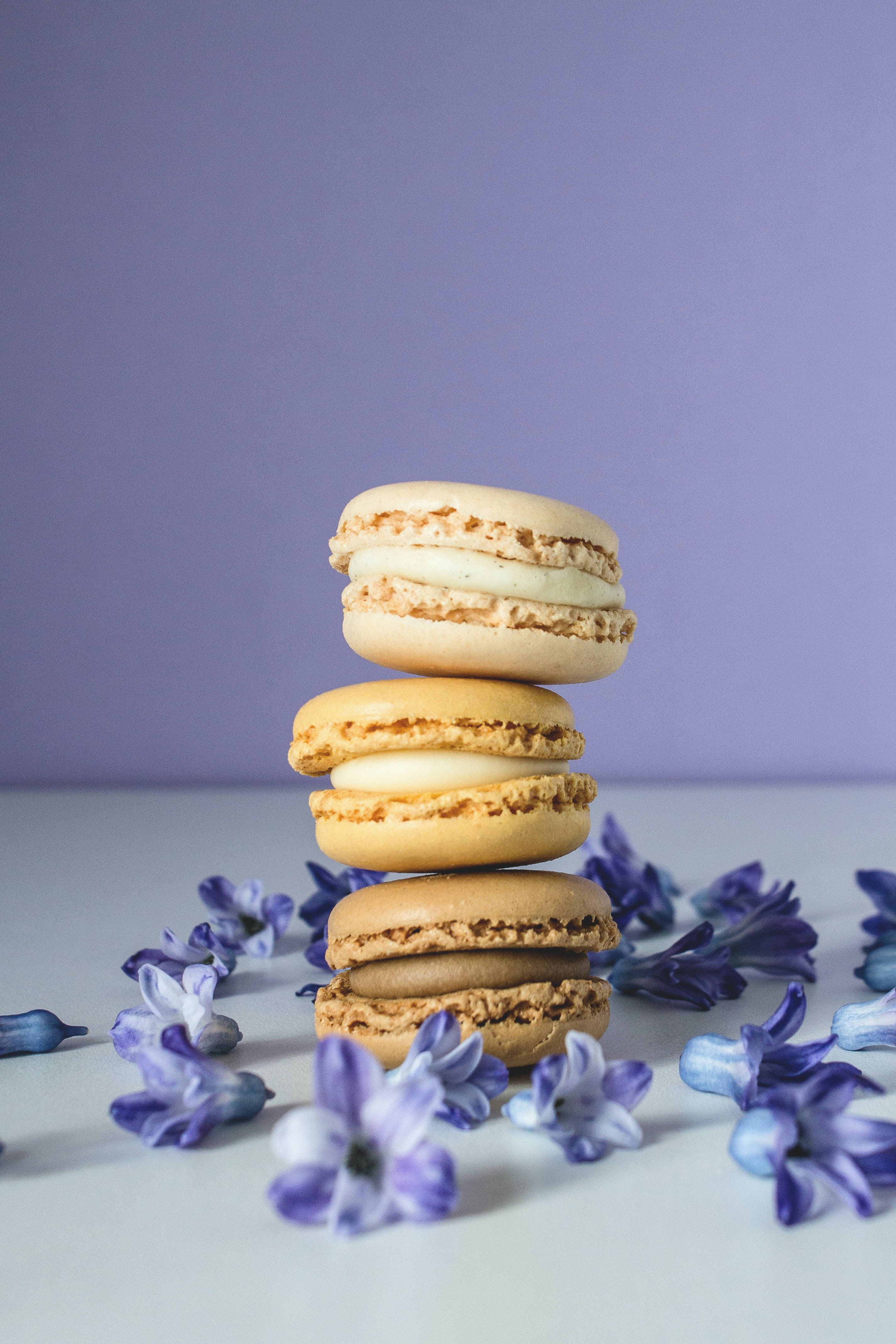 Macarons Bej Pastel pentru iPhone Fundal