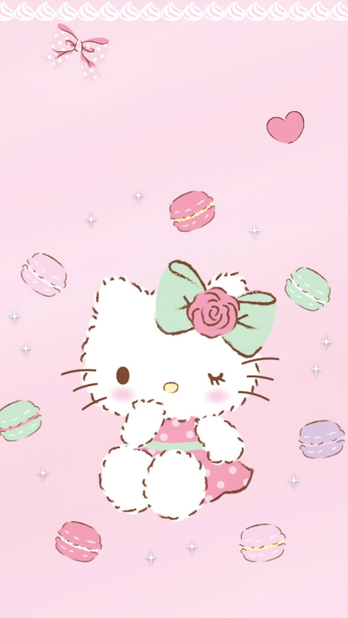 Macaroons și Hello Kitty PFP Fundal
