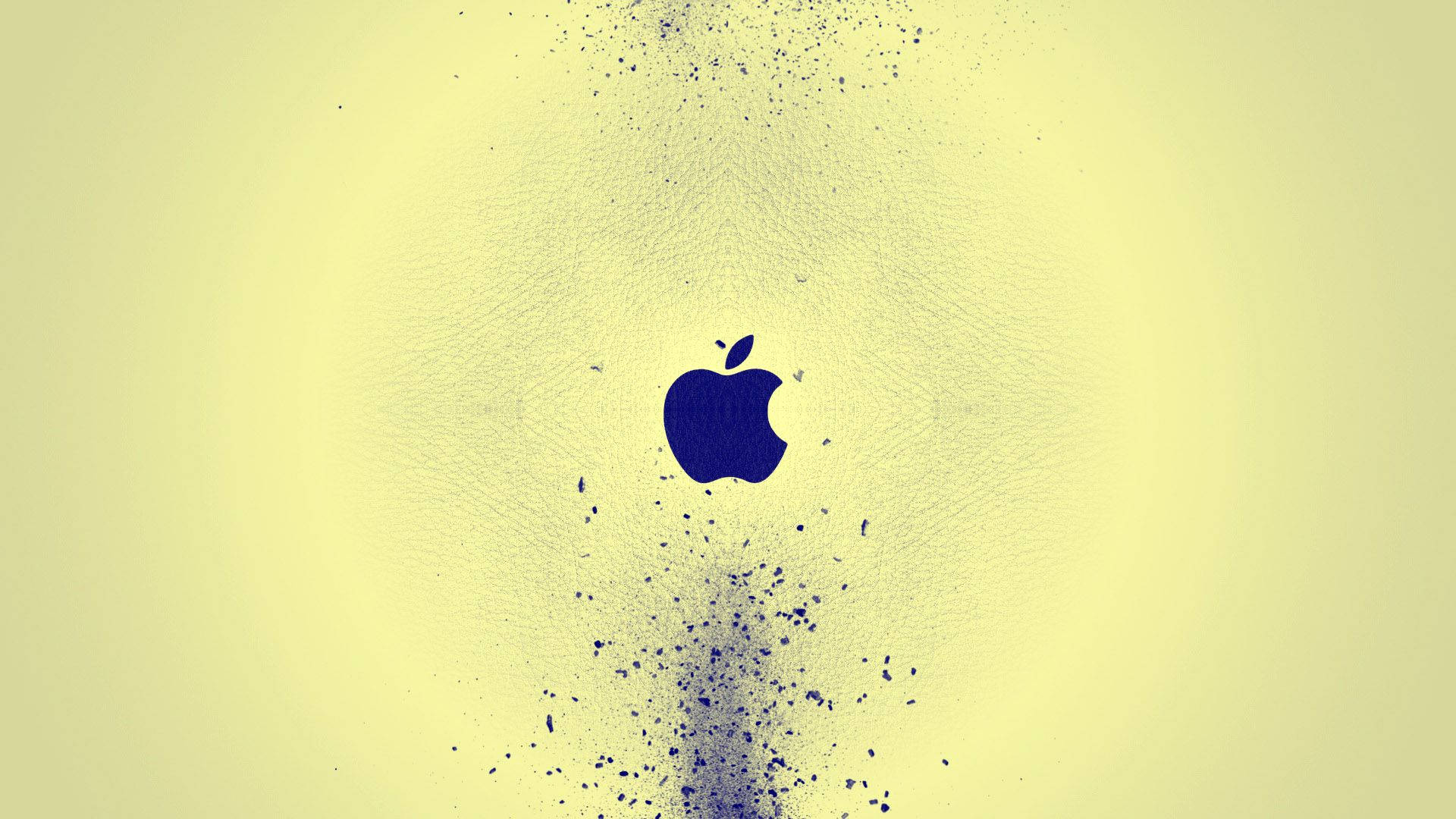 MacBook Cool cu Logo Albastru Fundal