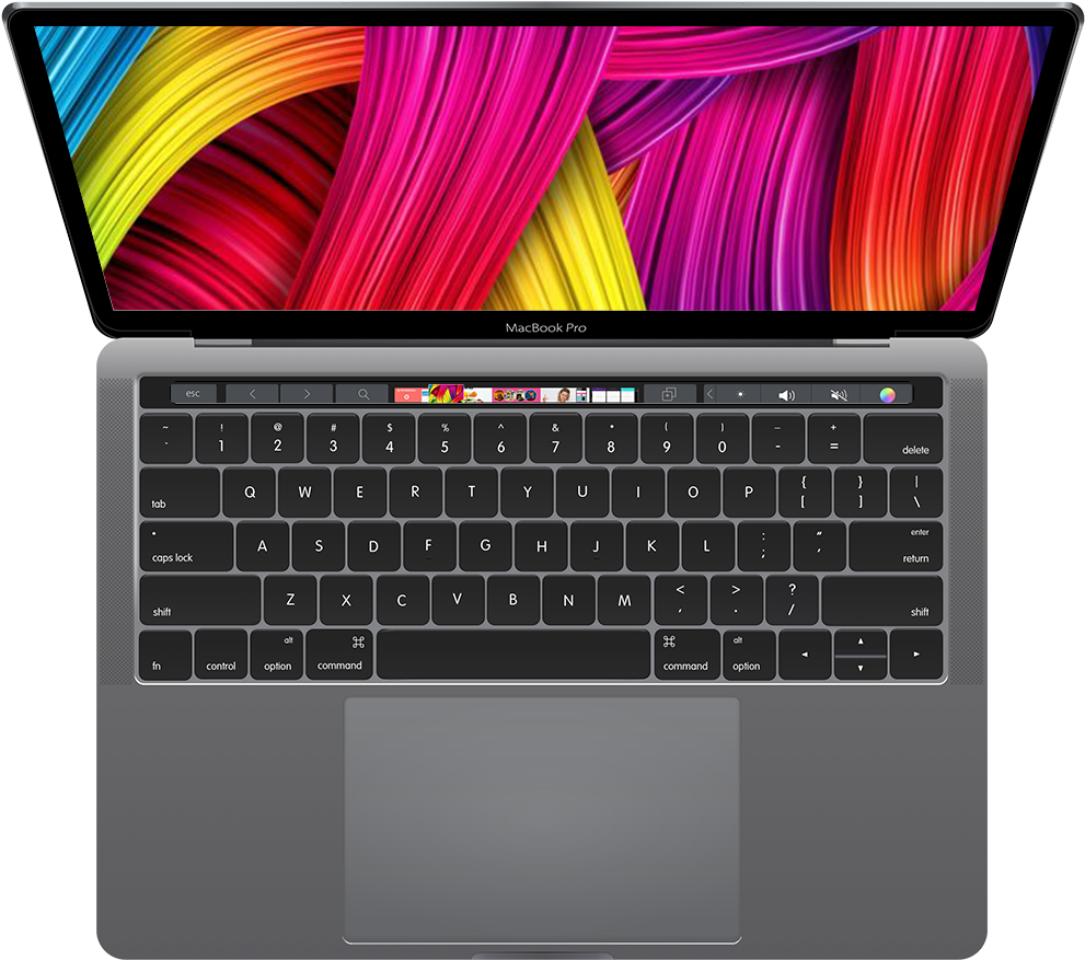 MacBook Pro cu ecran deschis Fundal