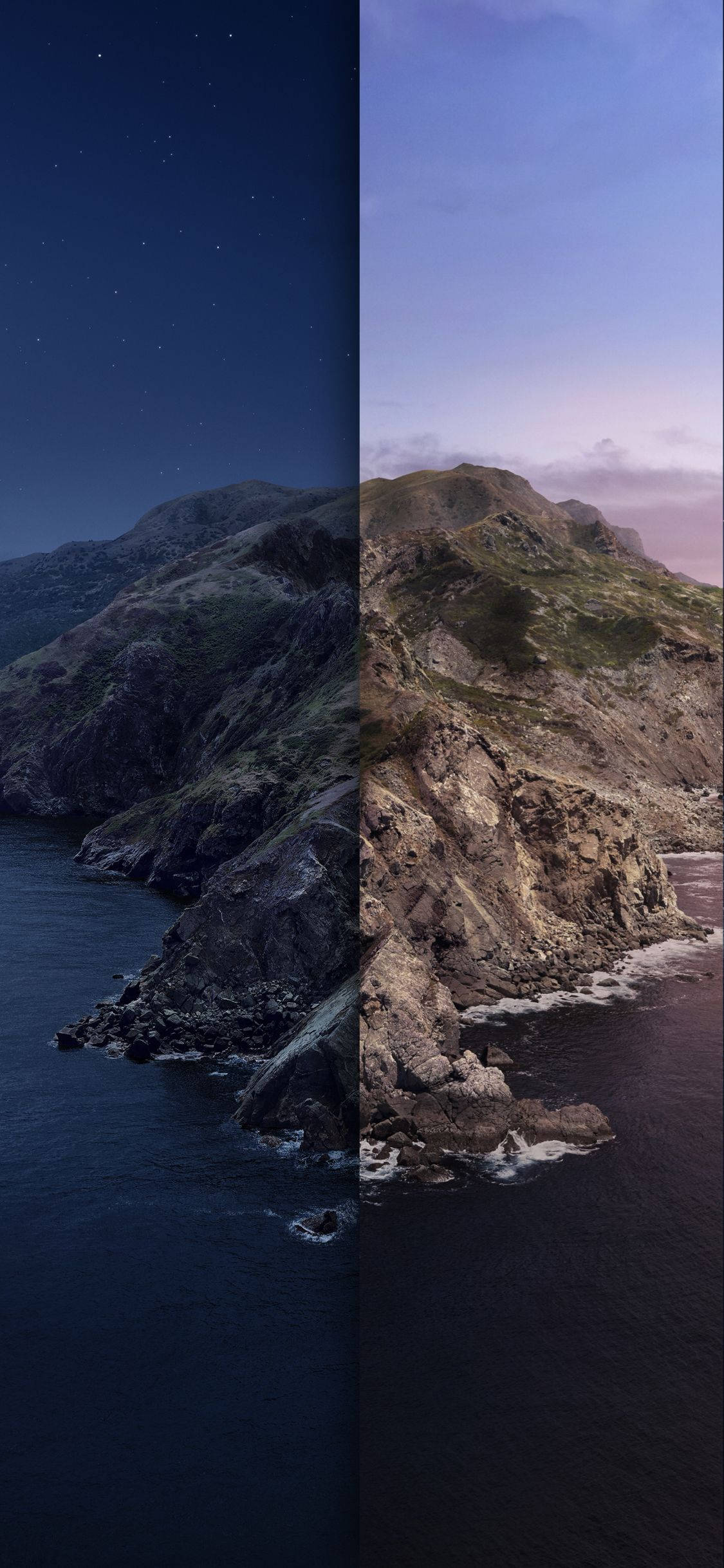 macOS Catalina Night And Day Fundal
