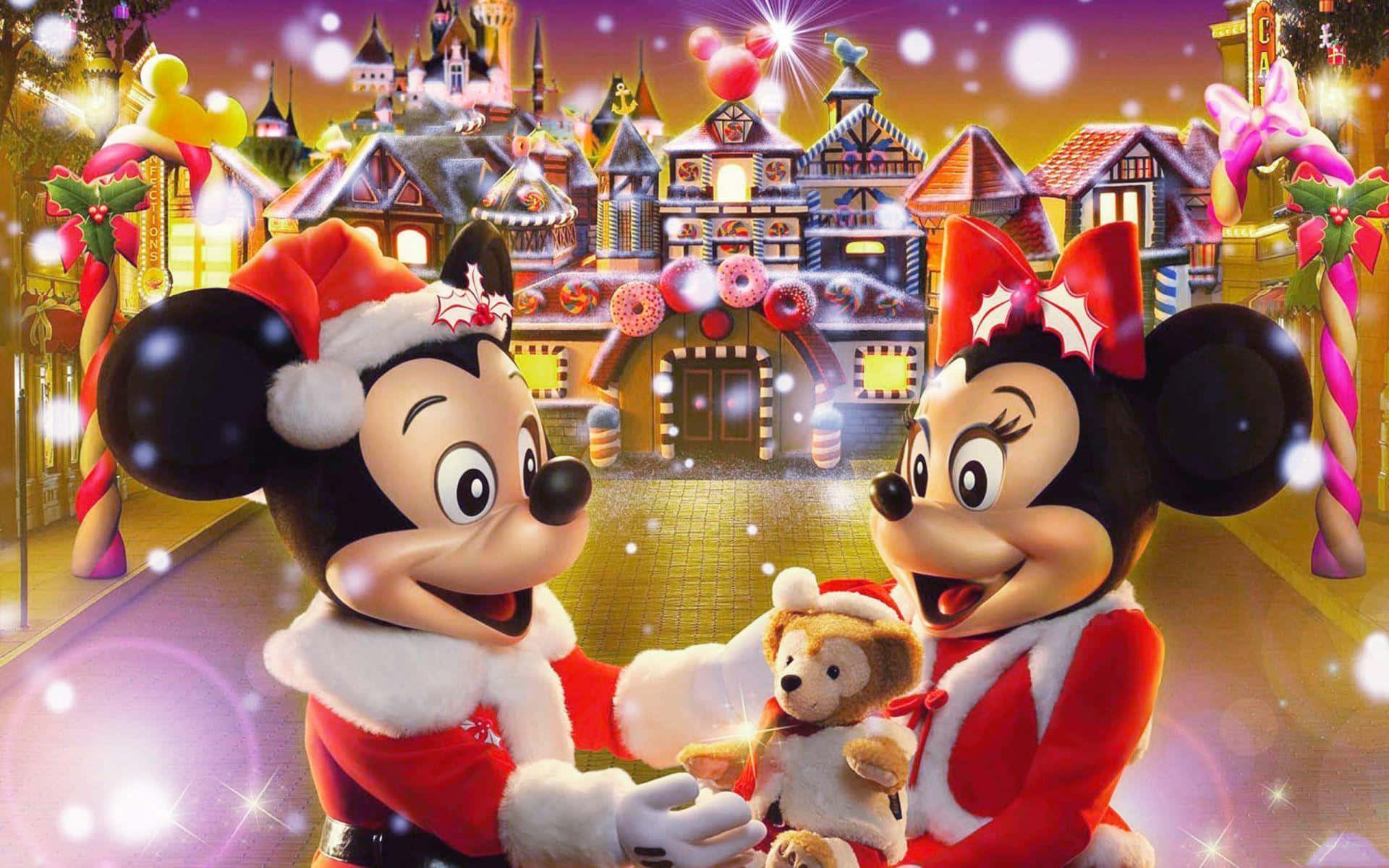 Magicală Sărbătoare Disney de Crăciun Fundal