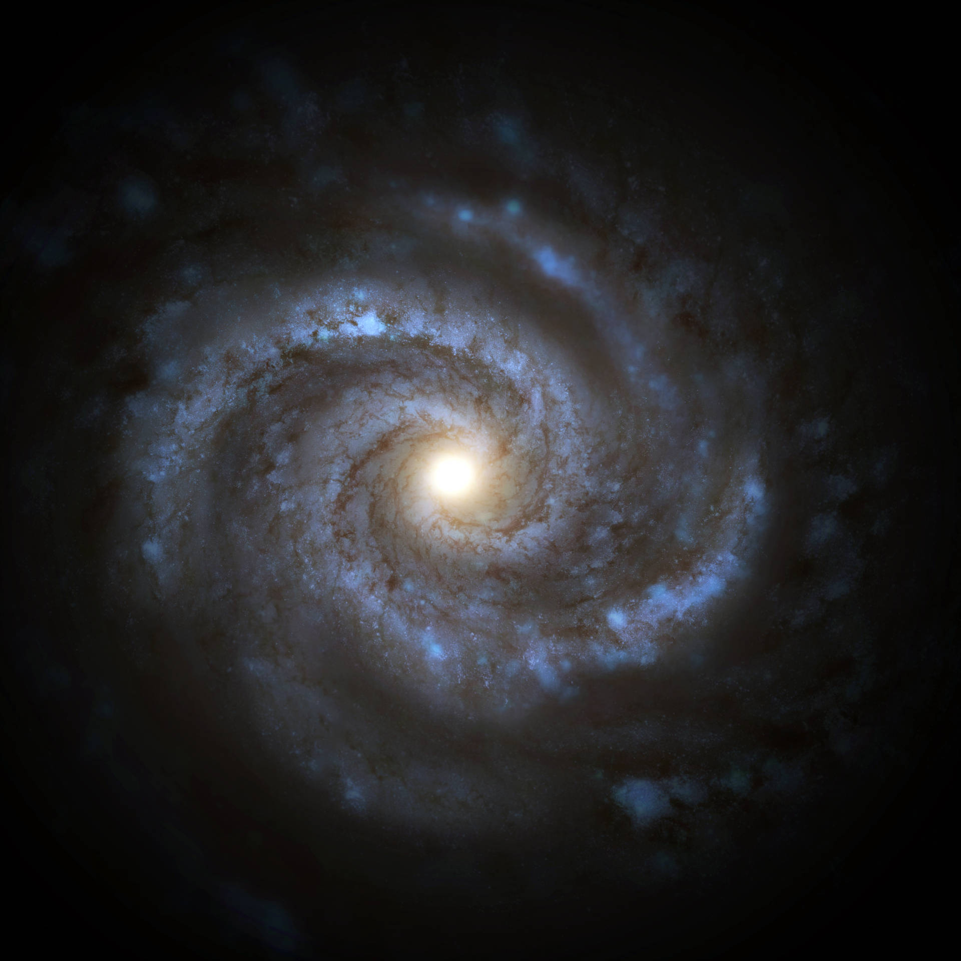 Fond de ecran uimitor cu galaxia Calea Lactee în spațiul cosmic — Galaxie Fundal