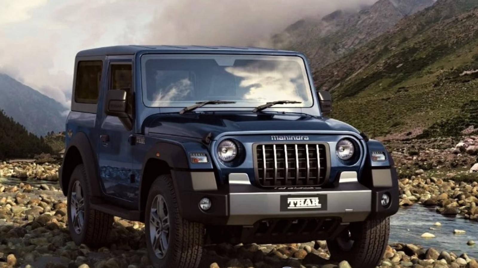 Mahindra Thar 2021 pe drum pietros Fundal