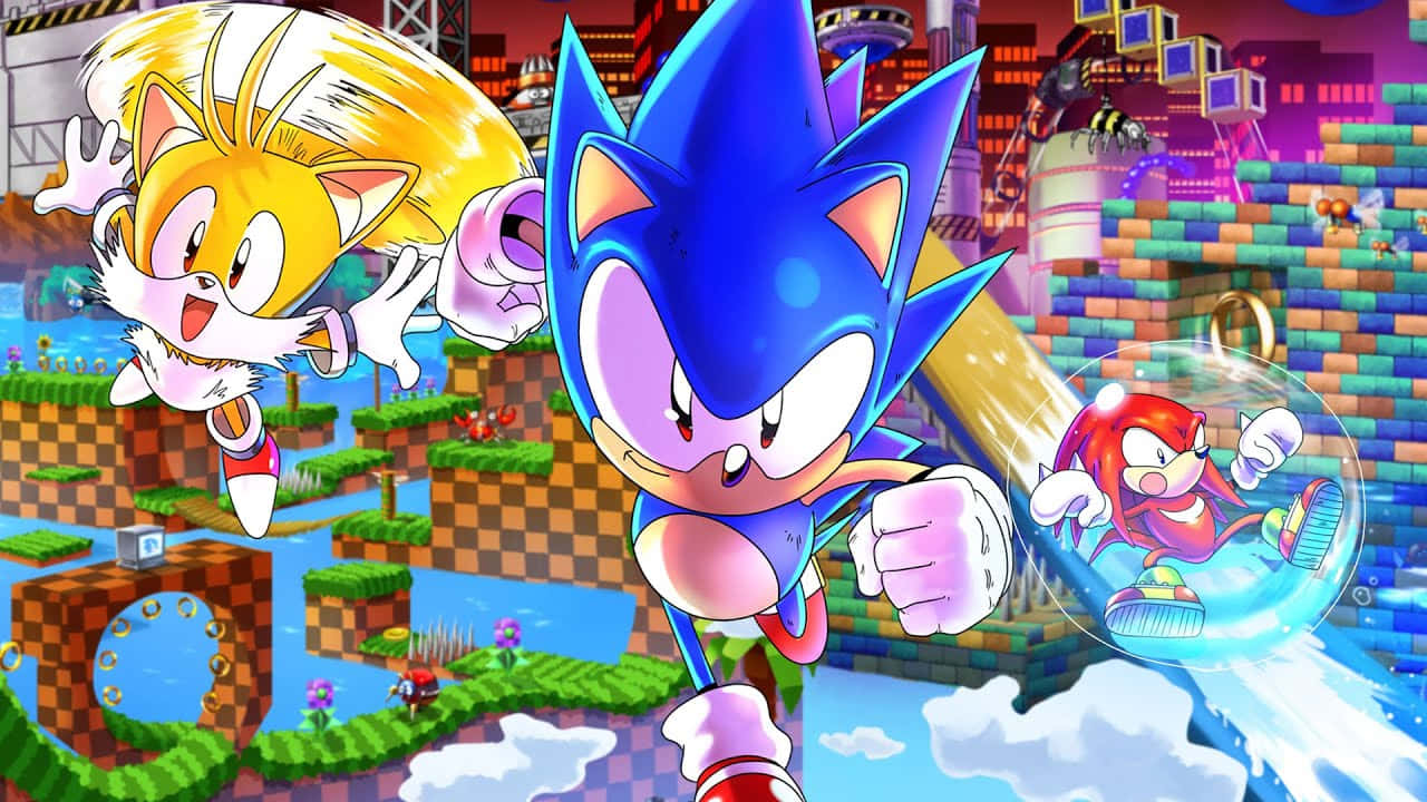 Mai rapid decât viteza luminii cu Sonic! Fundal