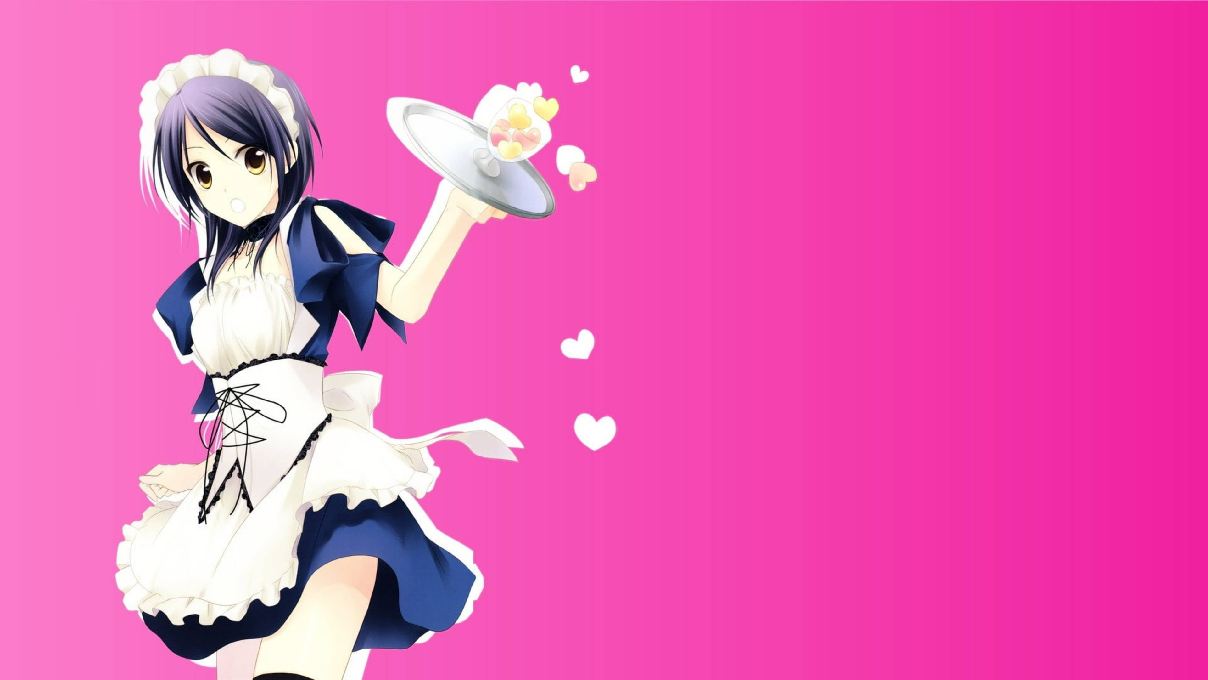 Maid Sama Misaki Fundal Roz Fundal